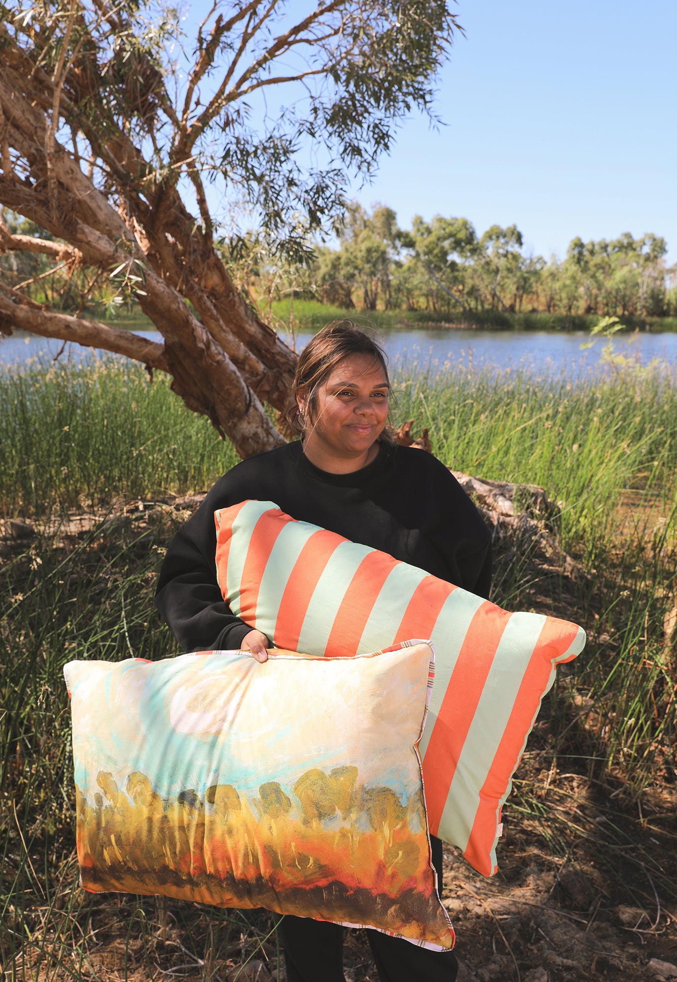 Organic Cotton Pillowcase - Clouds