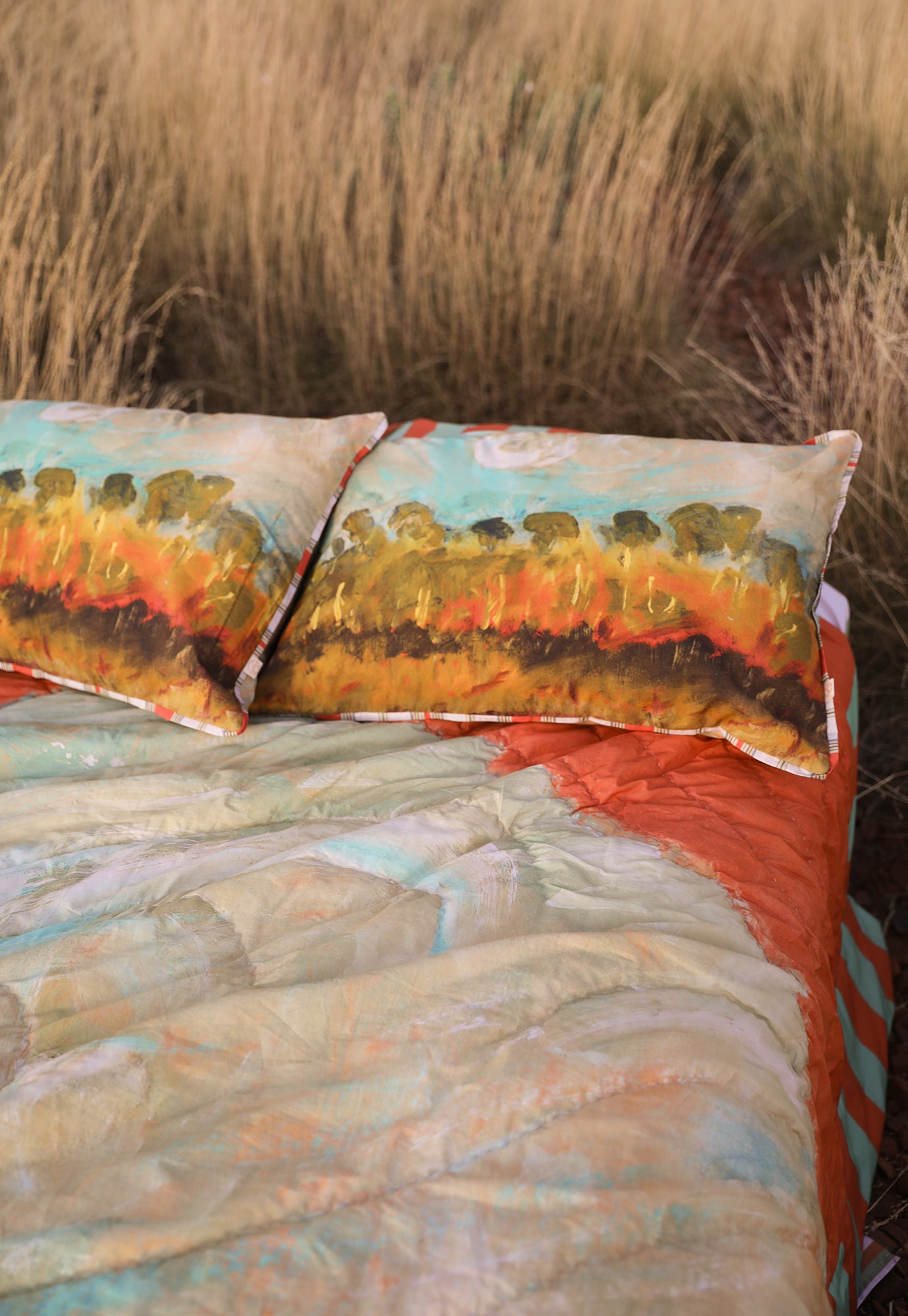 Organic Cotton Pillowcase - Clouds