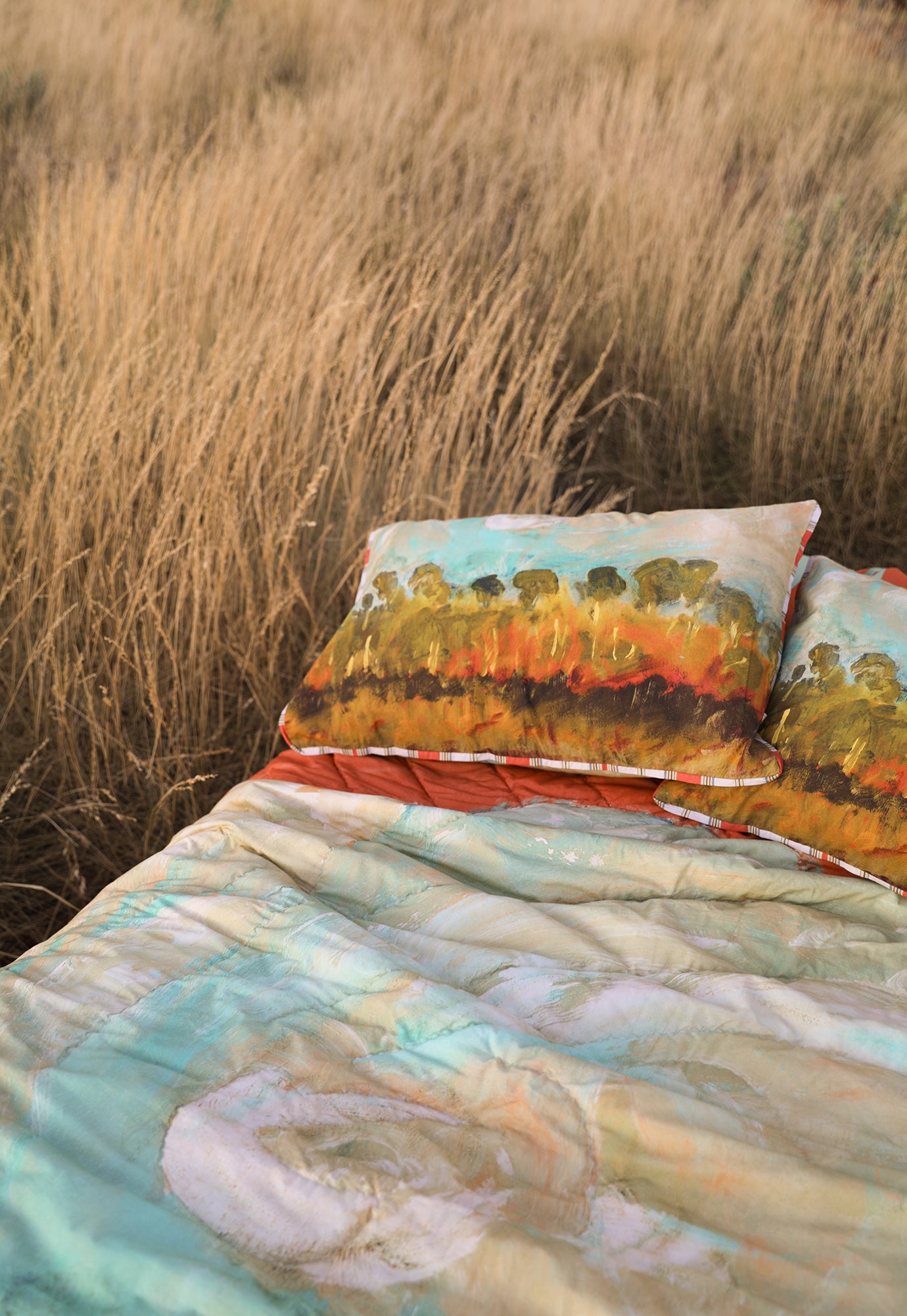 Organic Cotton Pillowcase - Clouds