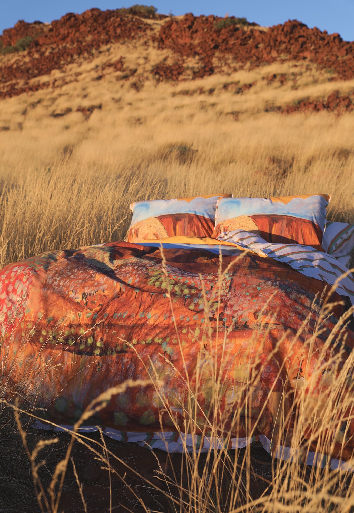 Organic Cotton Quilt Cover - Yellow Sky