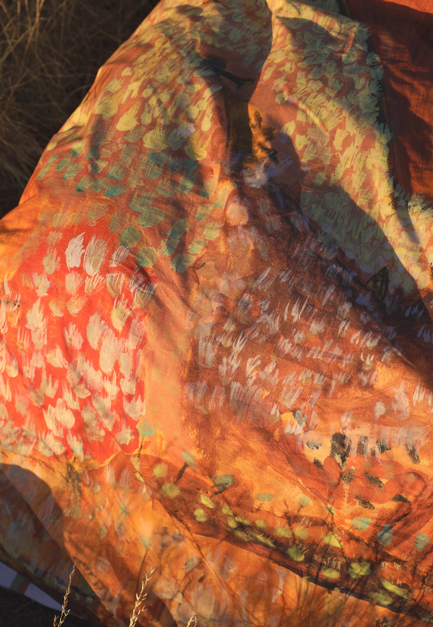 Organic Cotton Quilt Cover - Yellow Sky