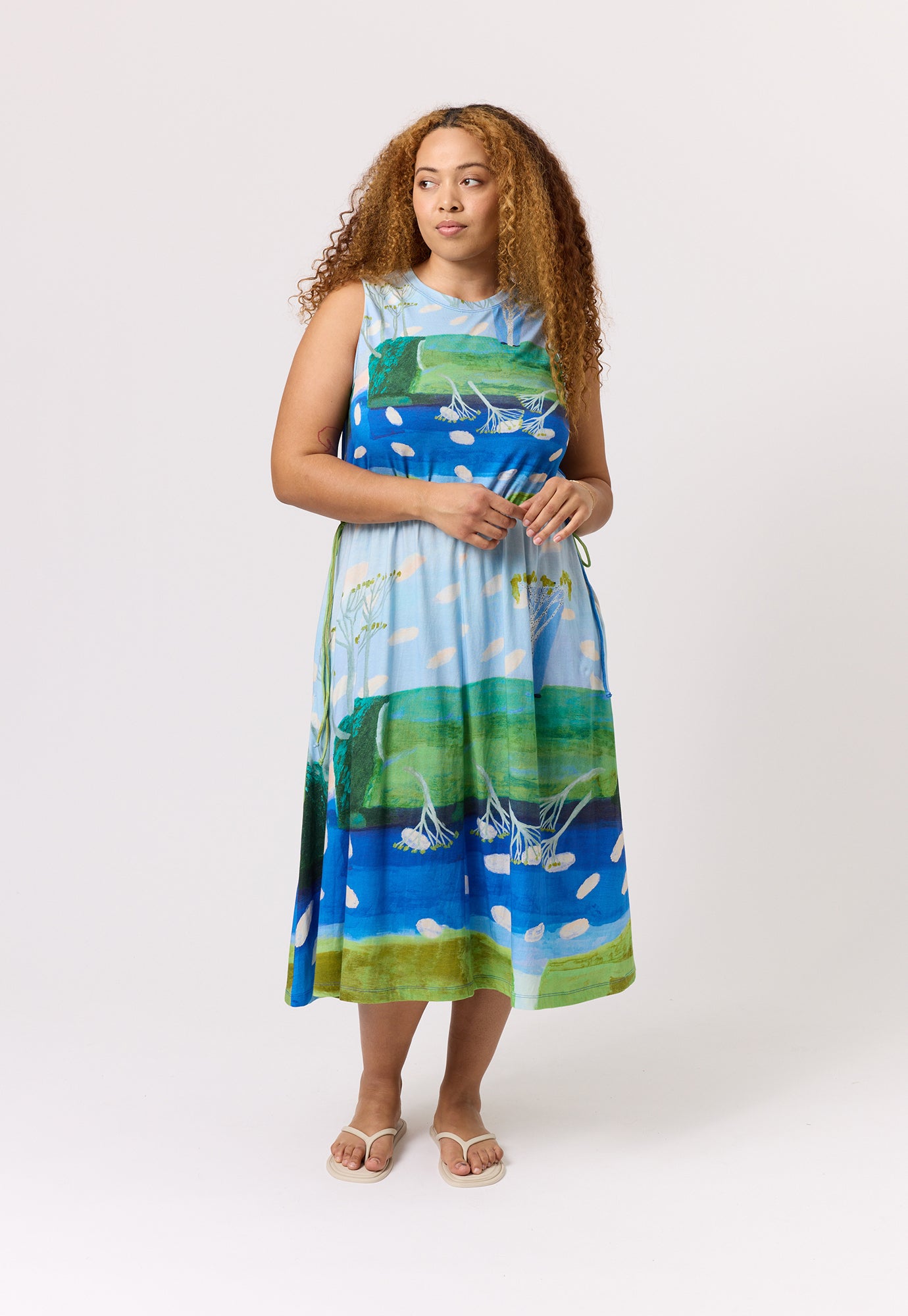 Lidia Tie Dress SAM/SEC