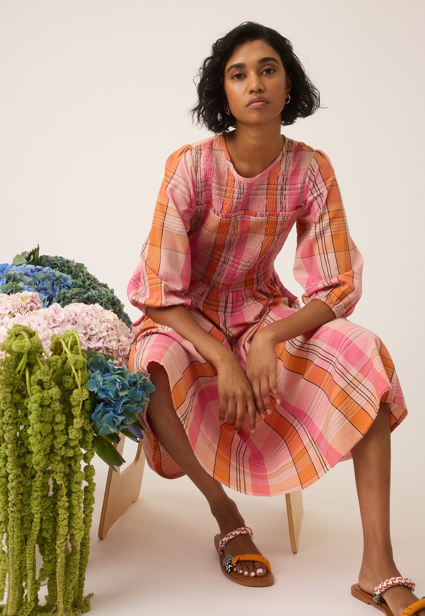 Nora Shirred Dress