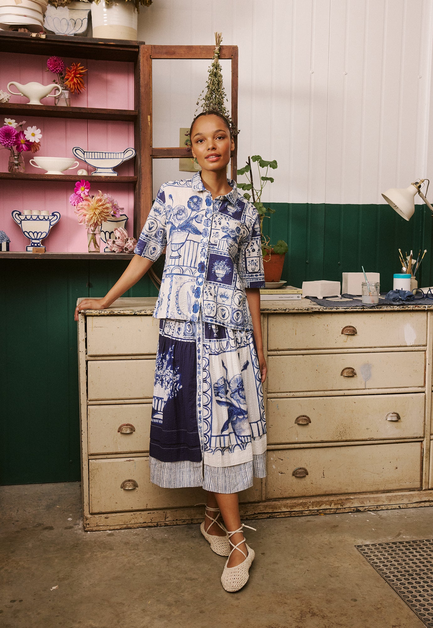 Coco Pintuck Skirt