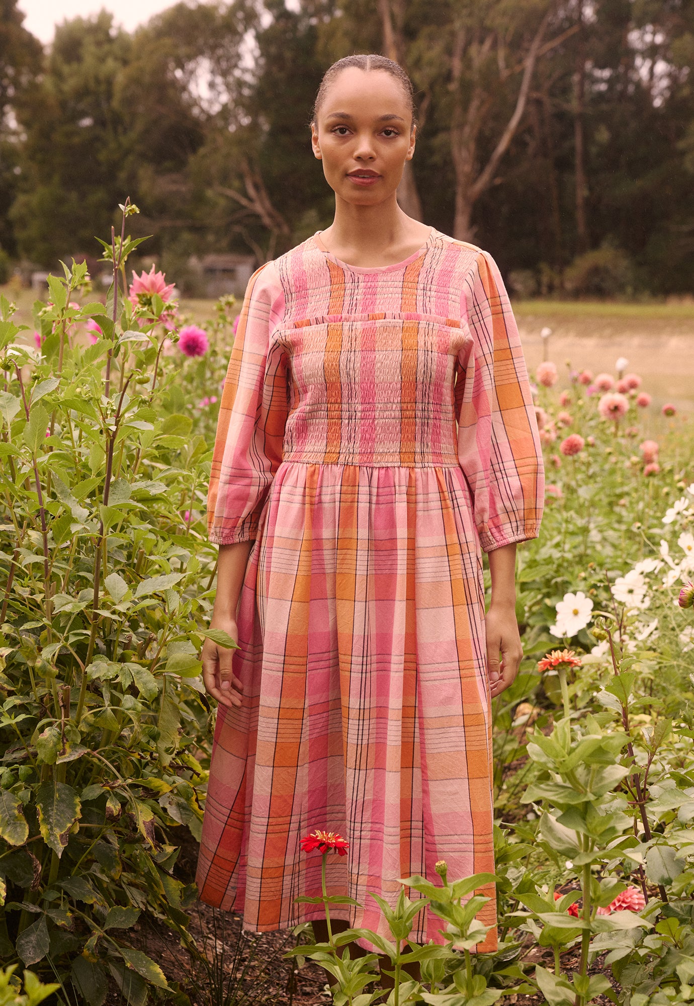Nora Shirred Dress