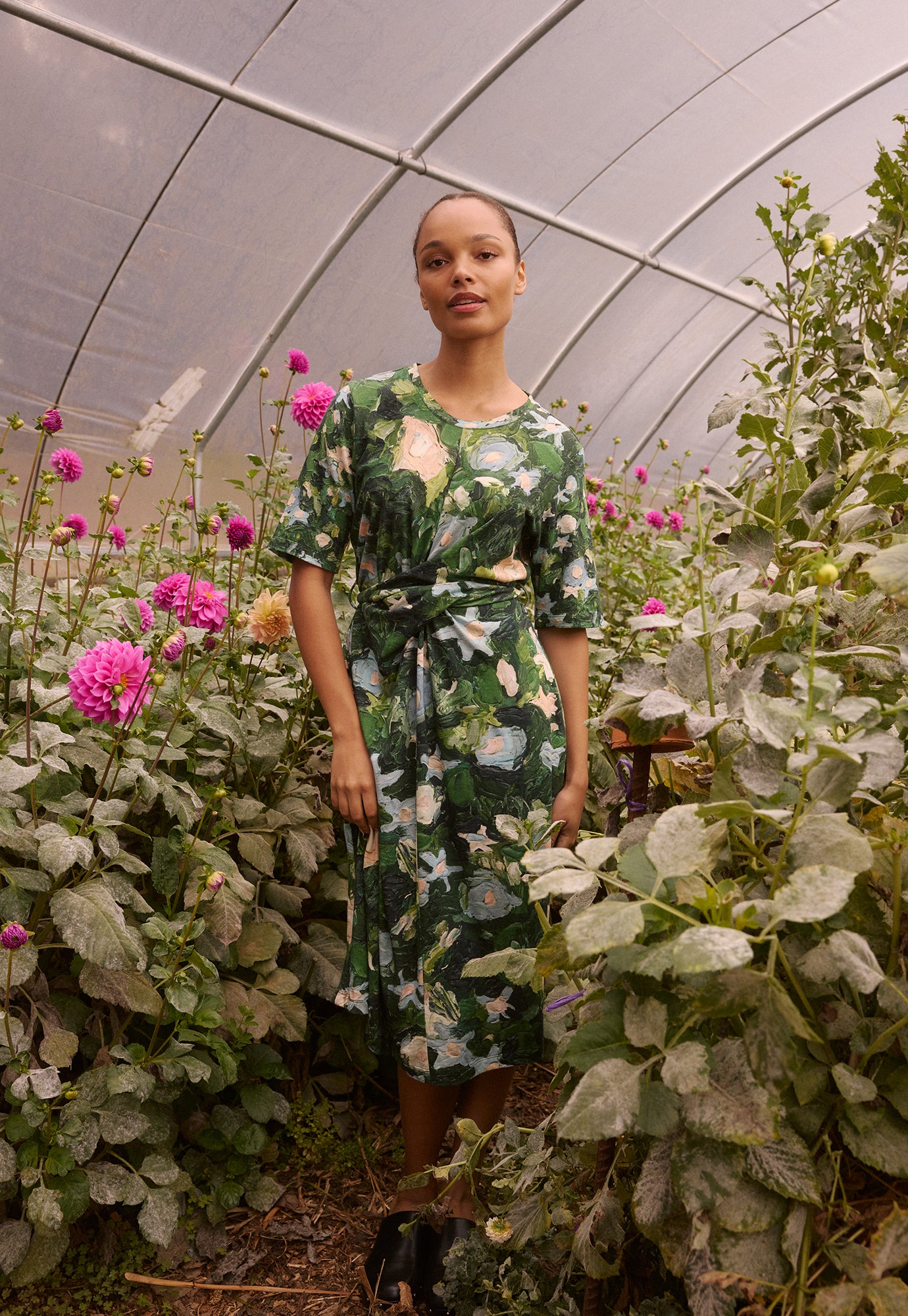 Terra Short Sleeve Wrap Dress