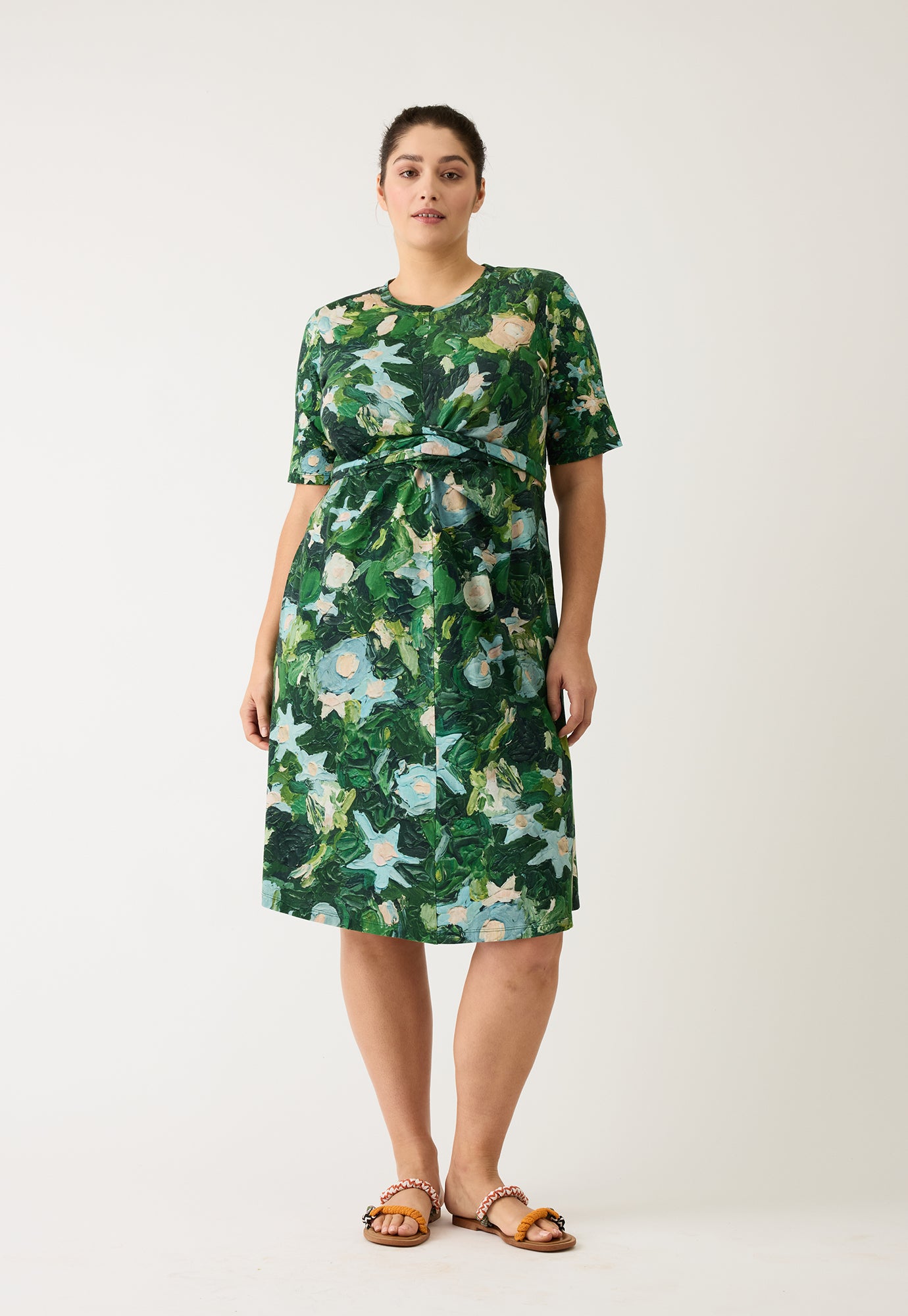 Terra Short Sleeve Wrap Dress