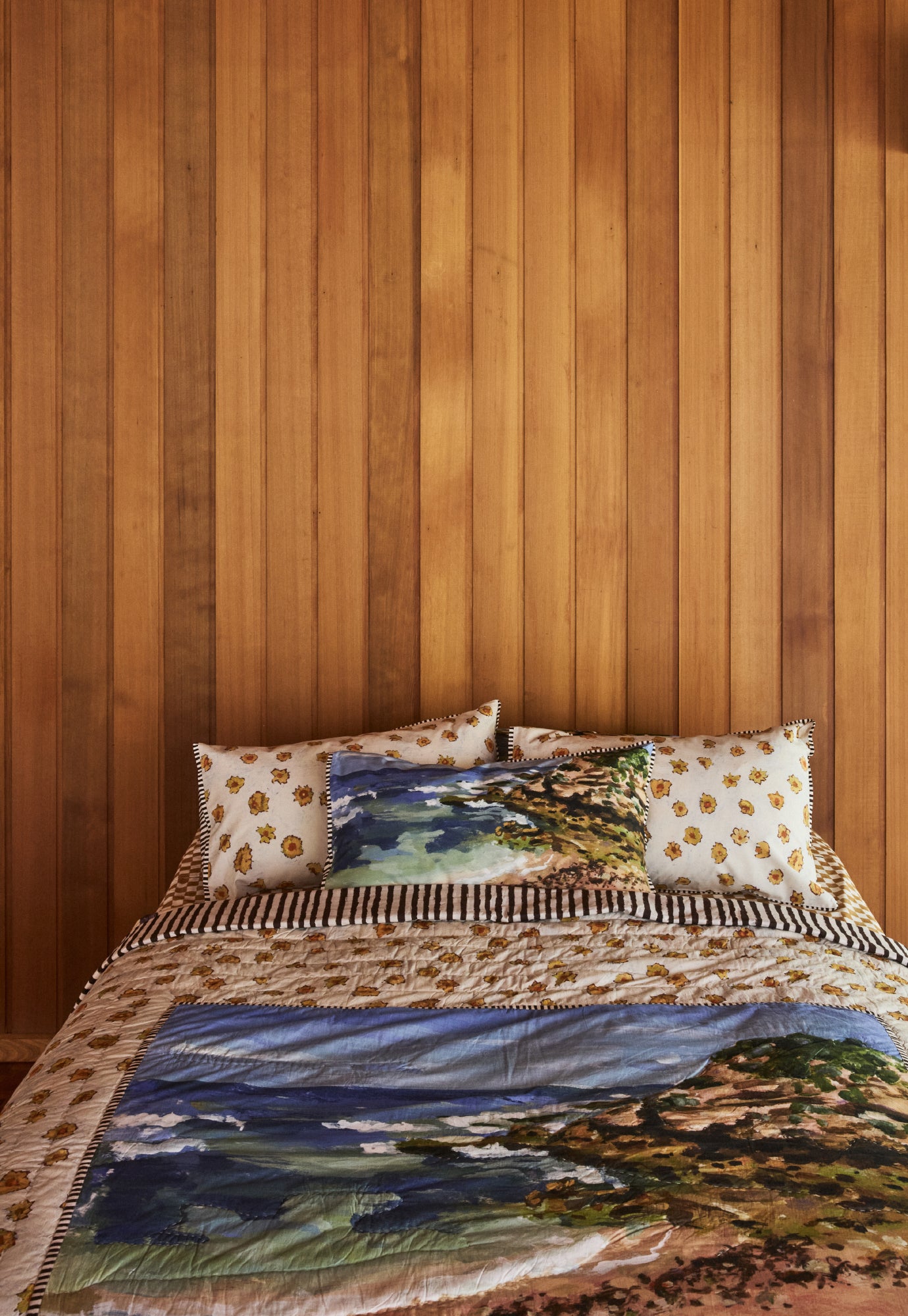 Organic Cotton Pillowcase - Beach Landscape