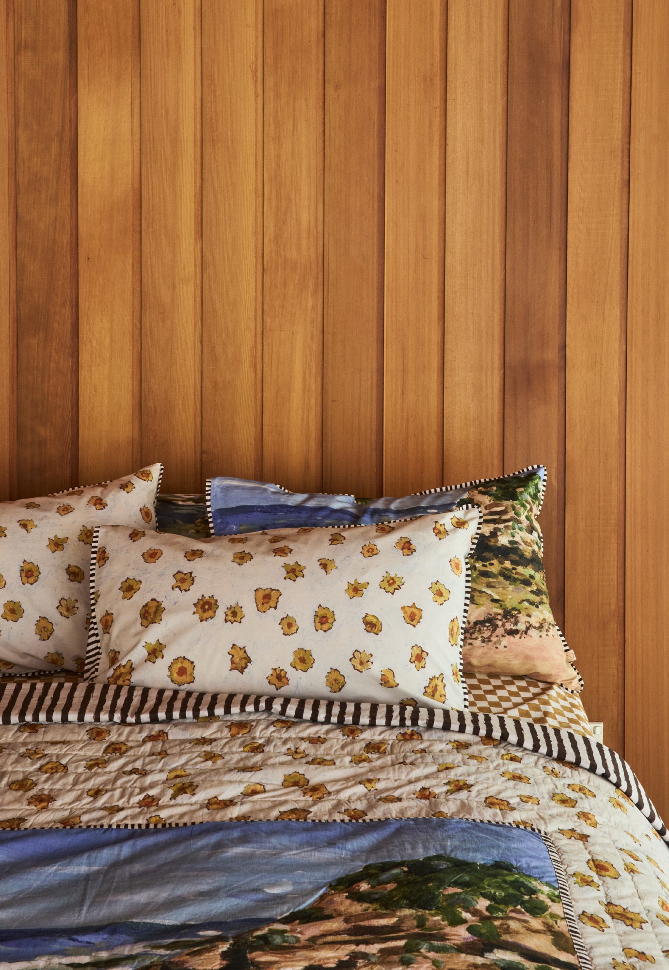 Organic Cotton Pillowcase - Paper Daisy