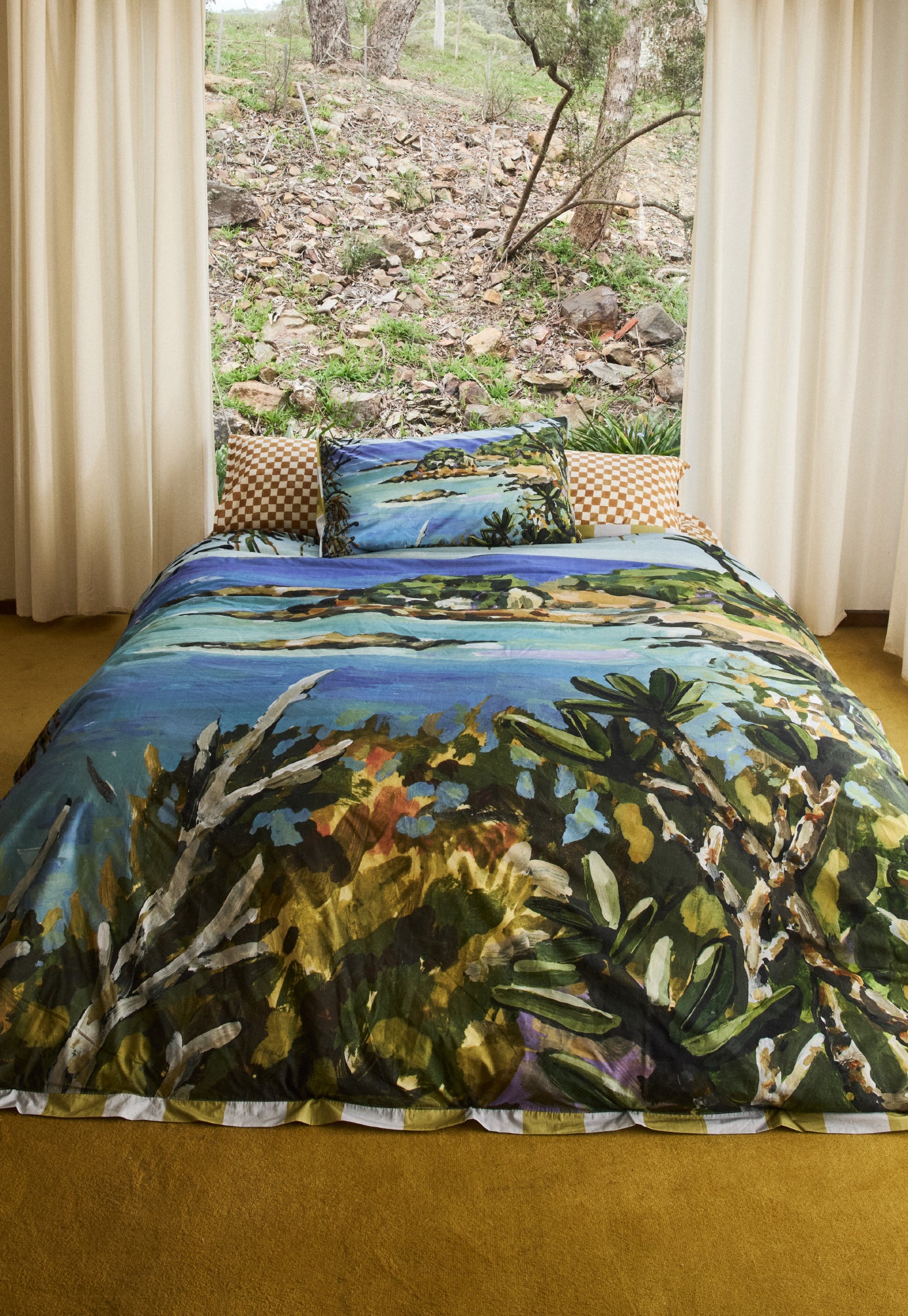 Organic Cotton Quilt Cover - Diggers Island