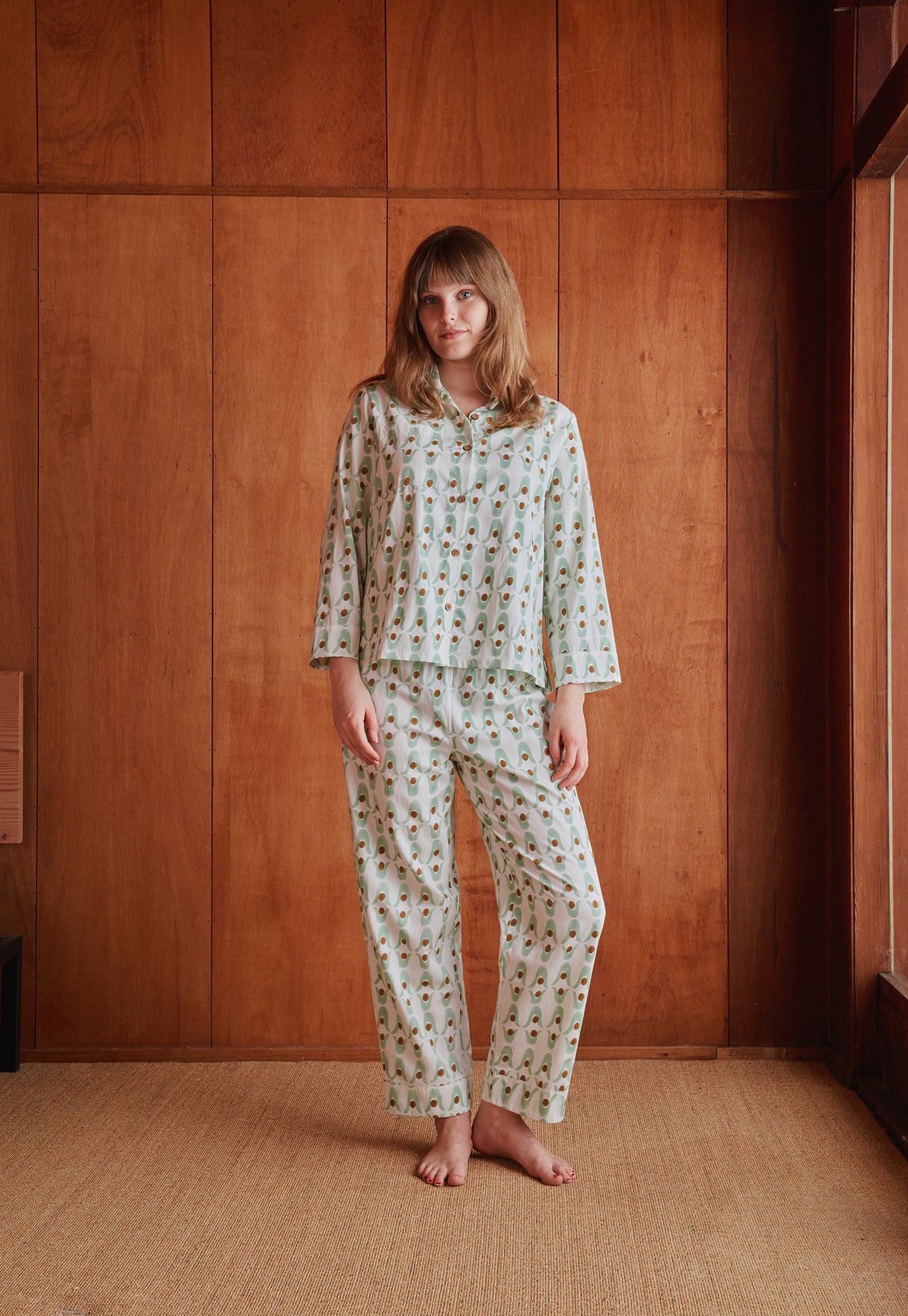 Long Pyjama Set - Geo Flower