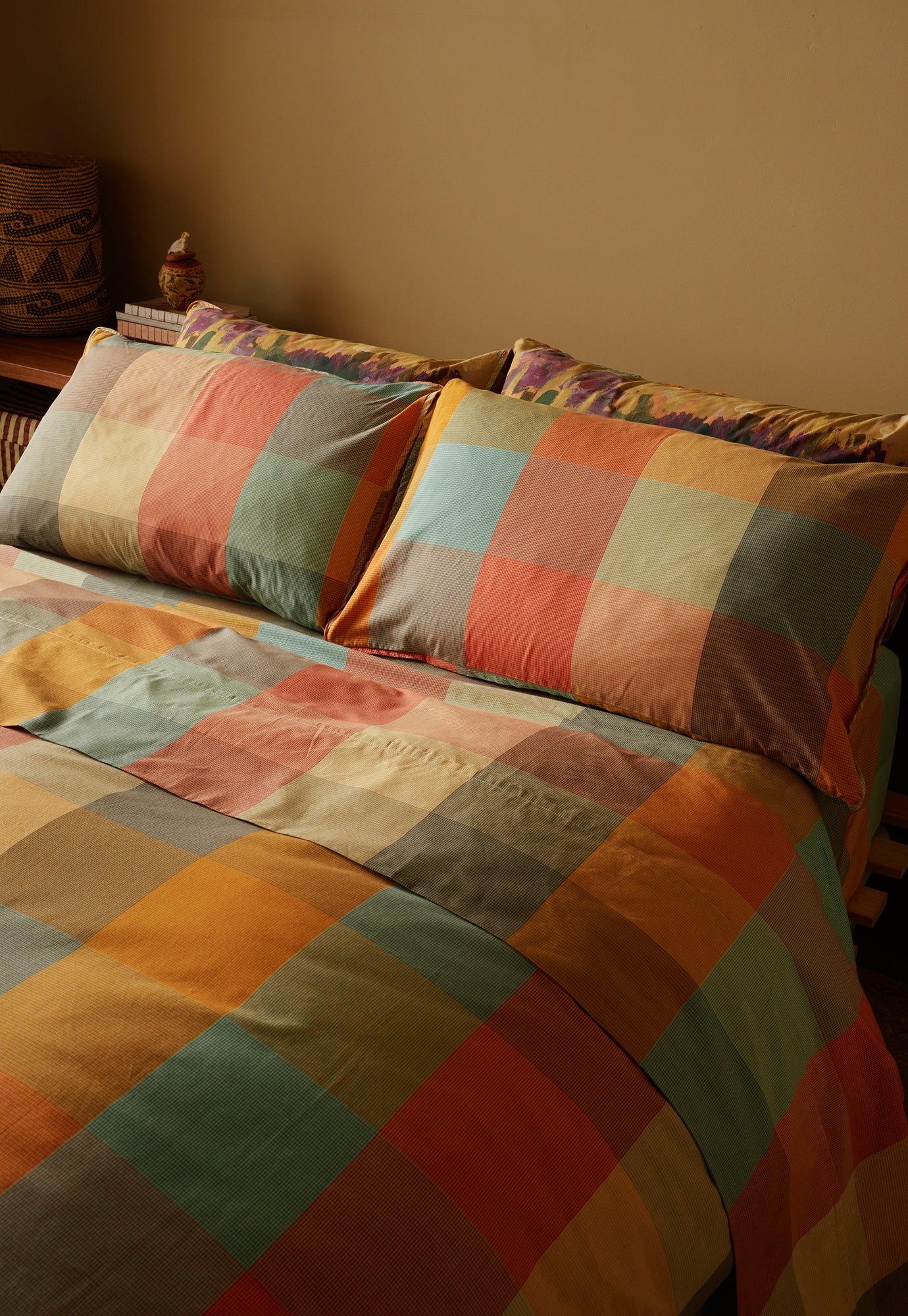 Flat Sheet - Warm Check