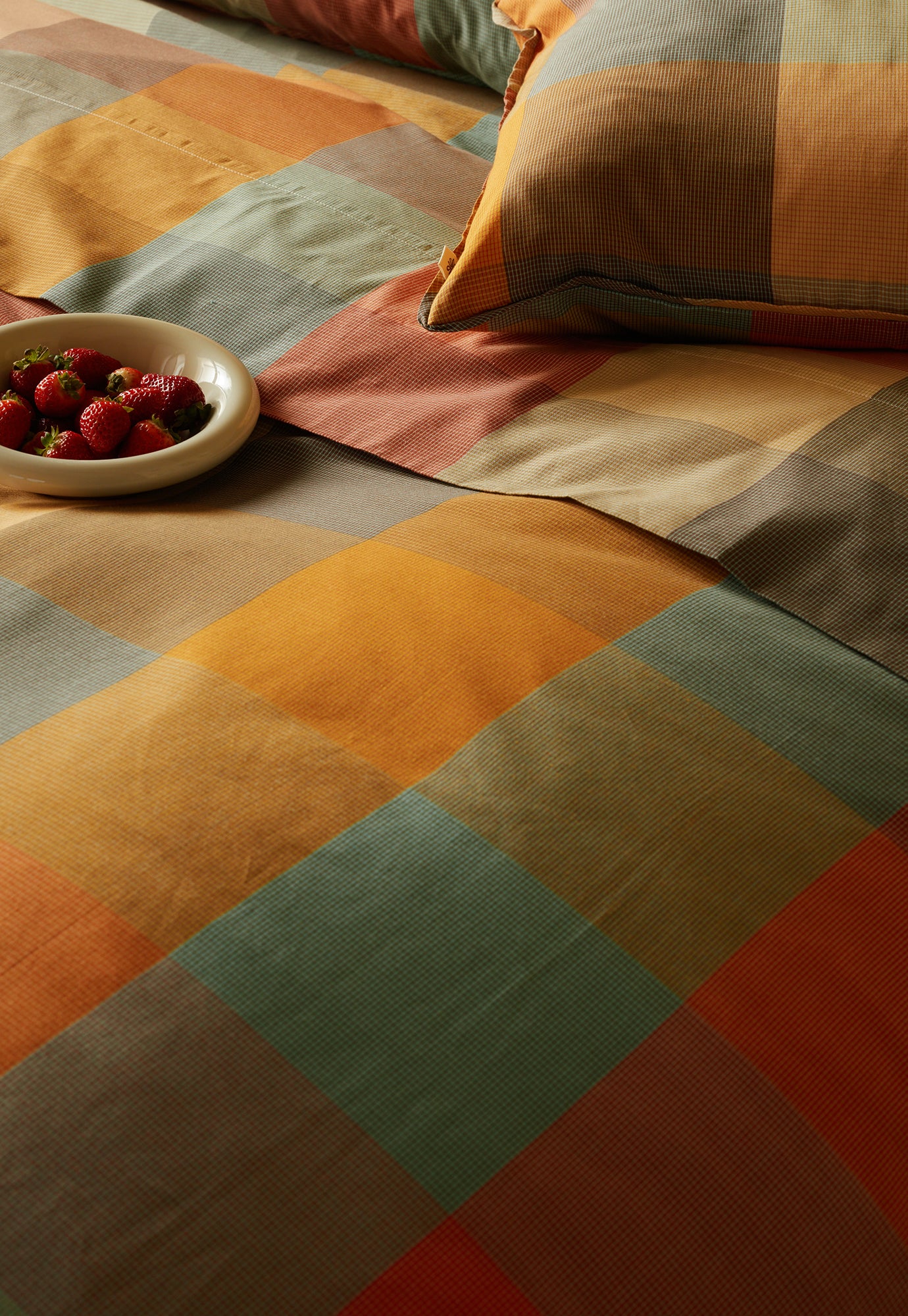 Quilt Cover - Warm Check