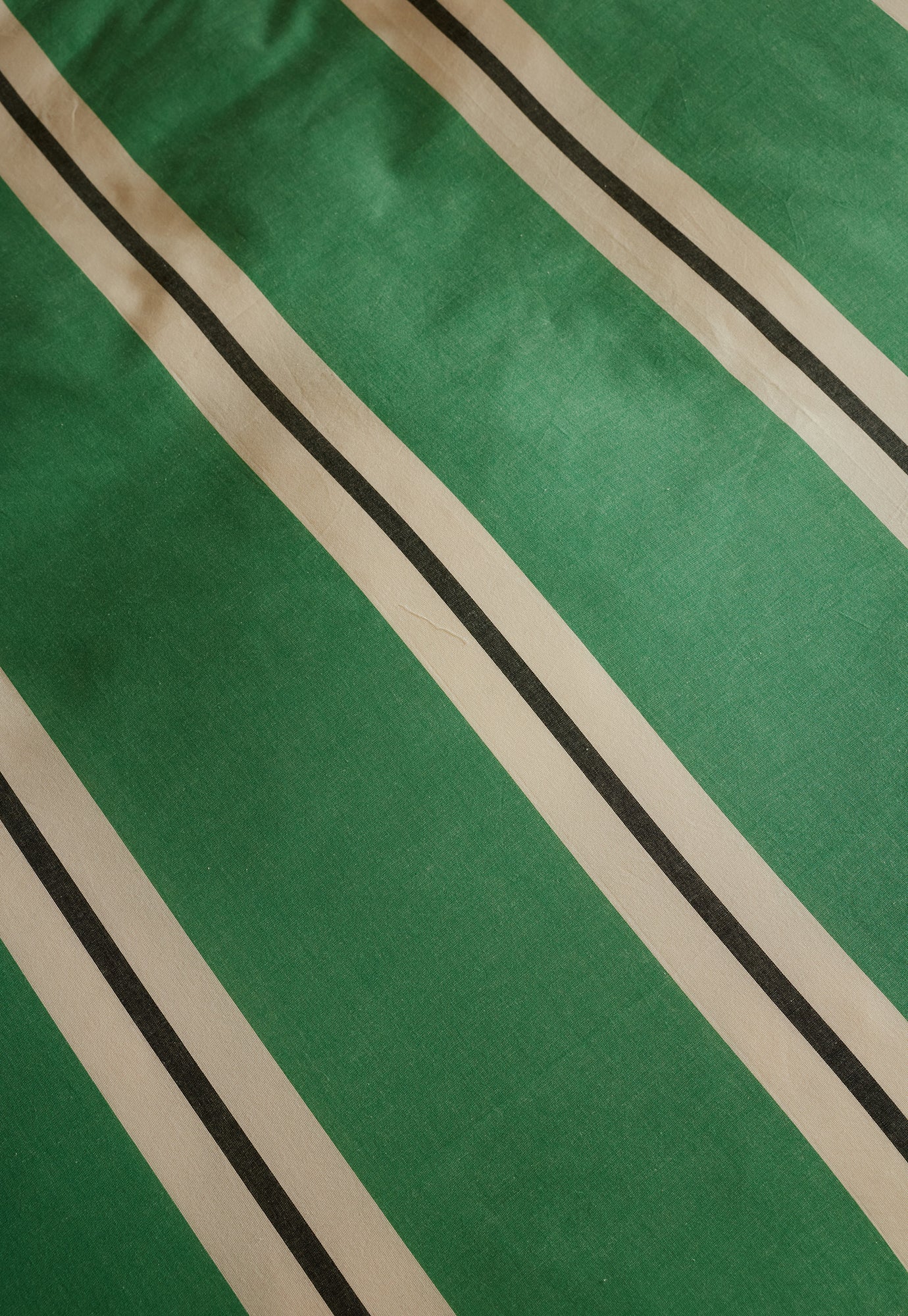 Flat Sheet - Green Stripe