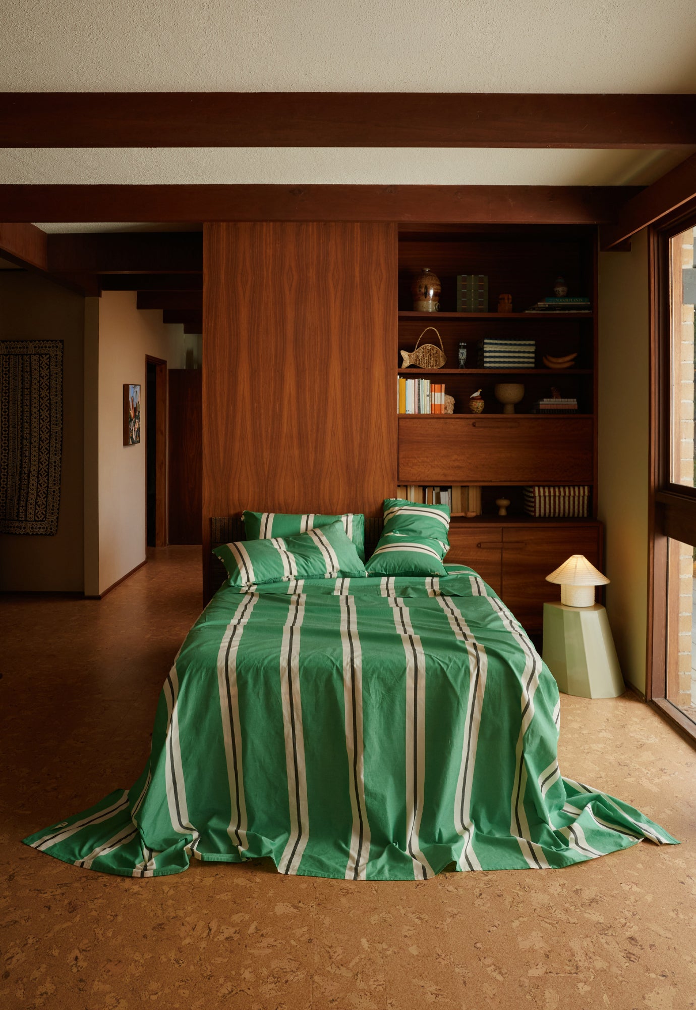 Pillowcase - Green Stripe