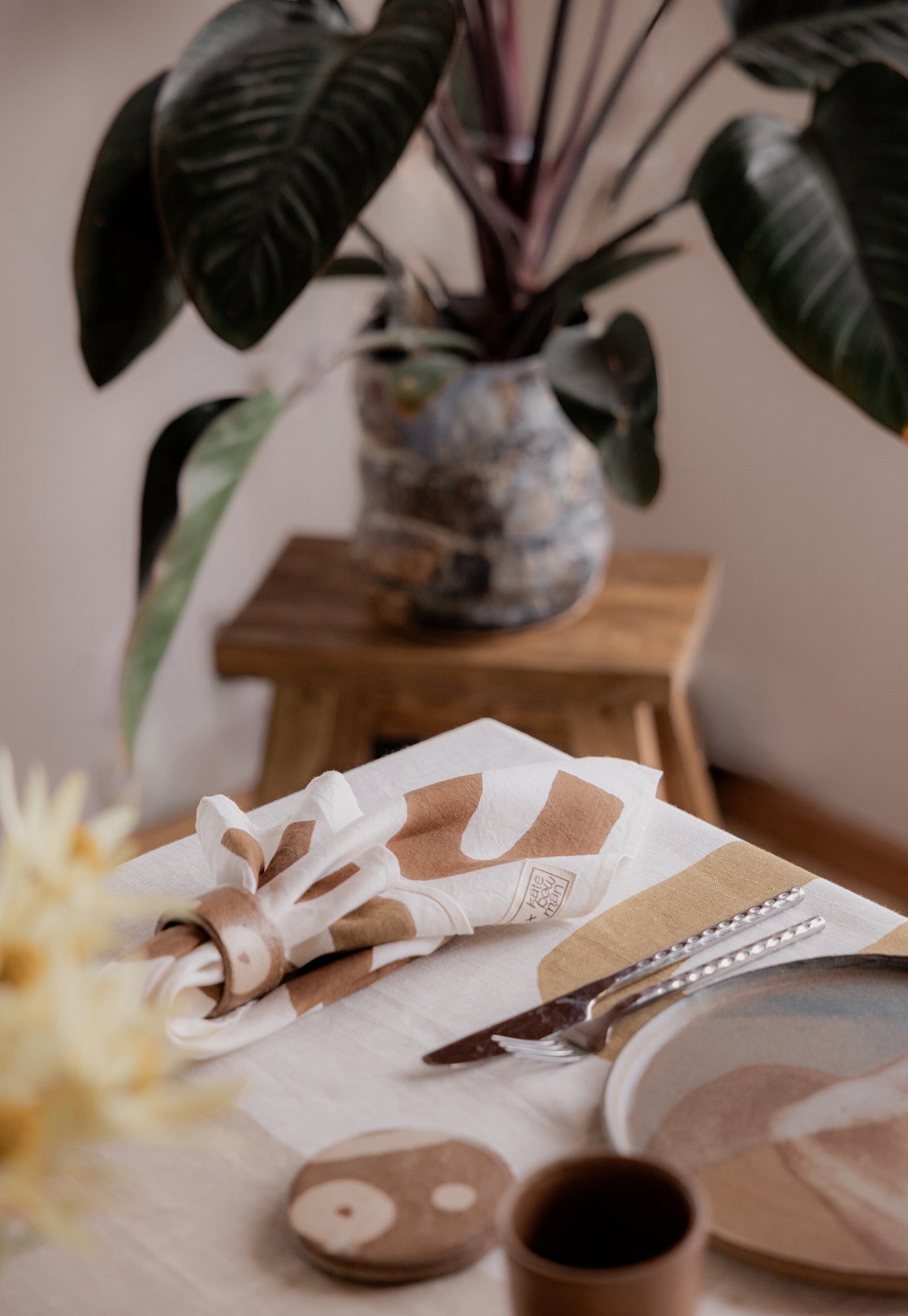 Shapes Linen Tablecloth