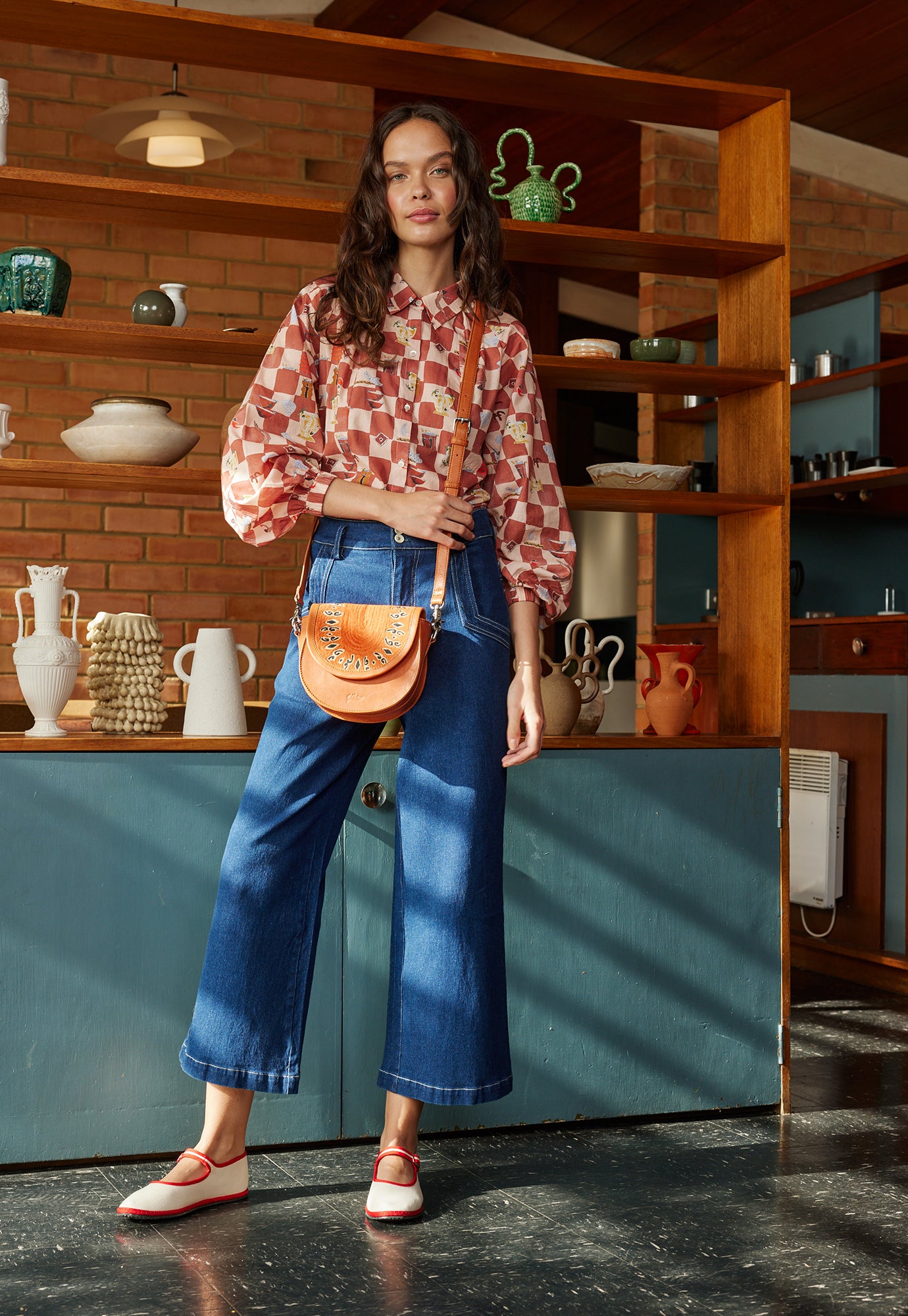 Jessie Crossbody - Ochre Pattern SAM/SEC