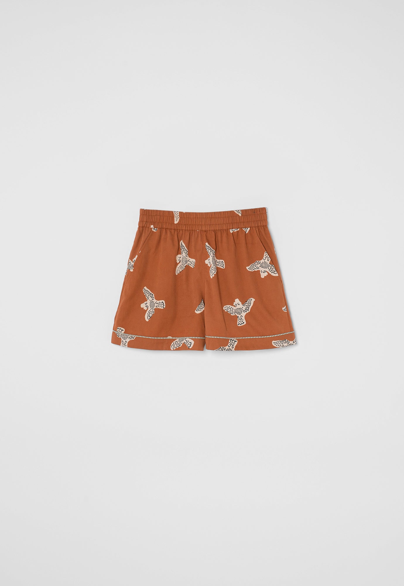 Short Pyjama Set - Cockatoo Brown