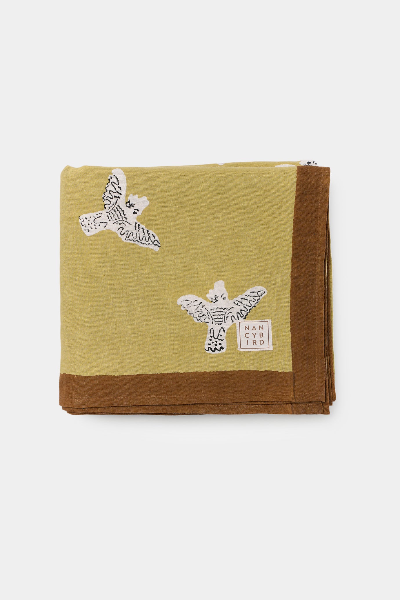 Table Cloth - Cockatoo Mustard