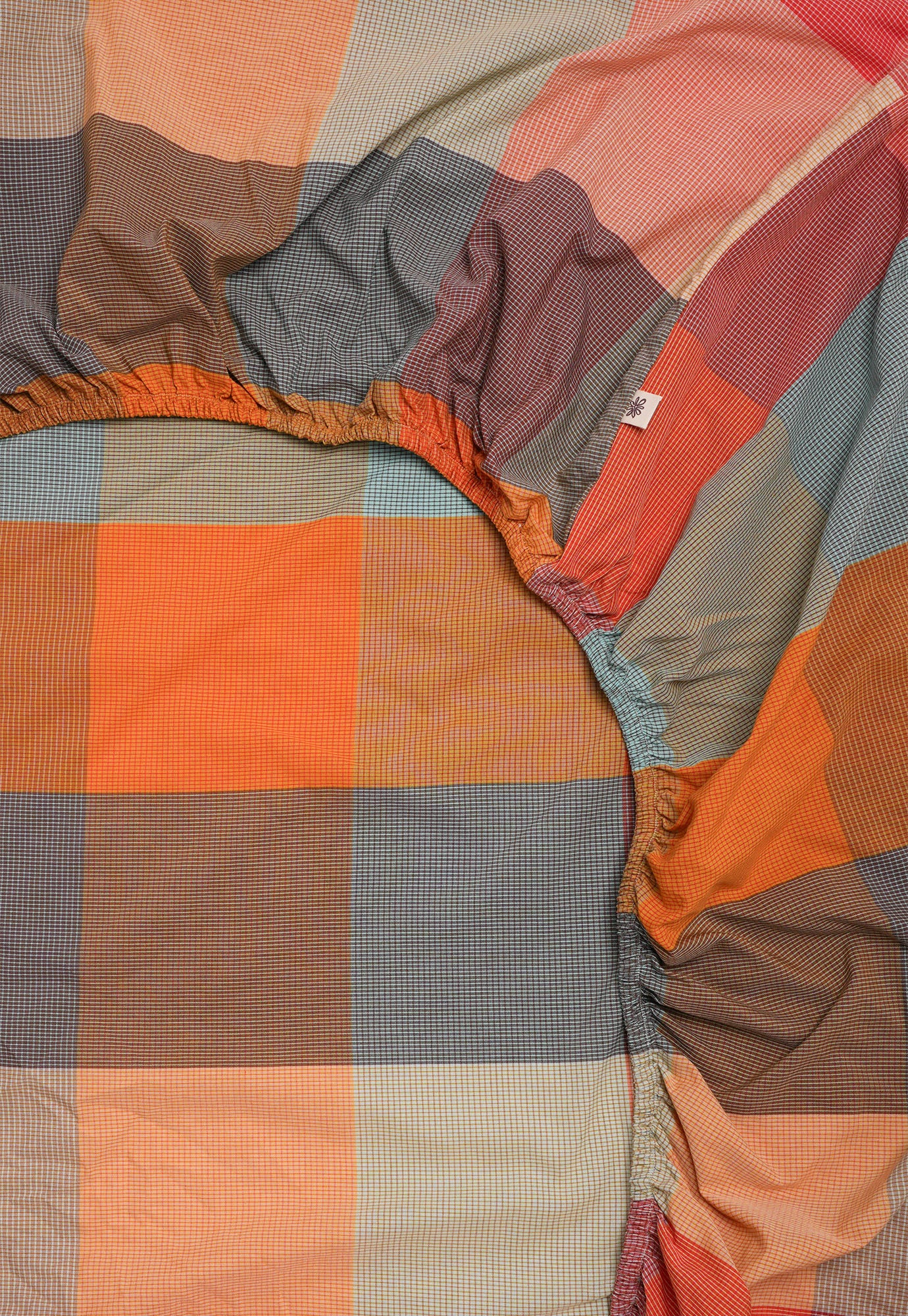 Fitted Sheet - Warm Check