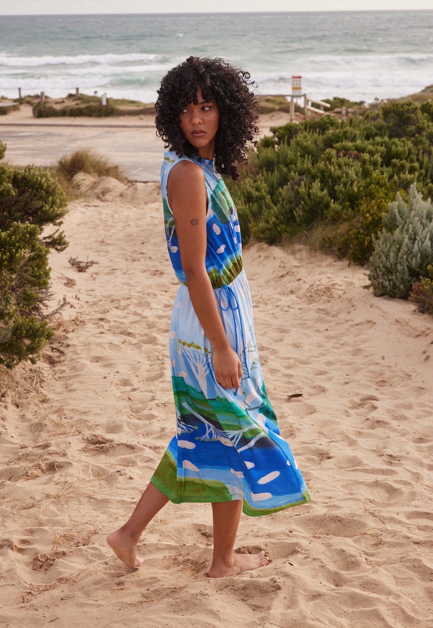 Lidia Tie Dress SAM/SEC