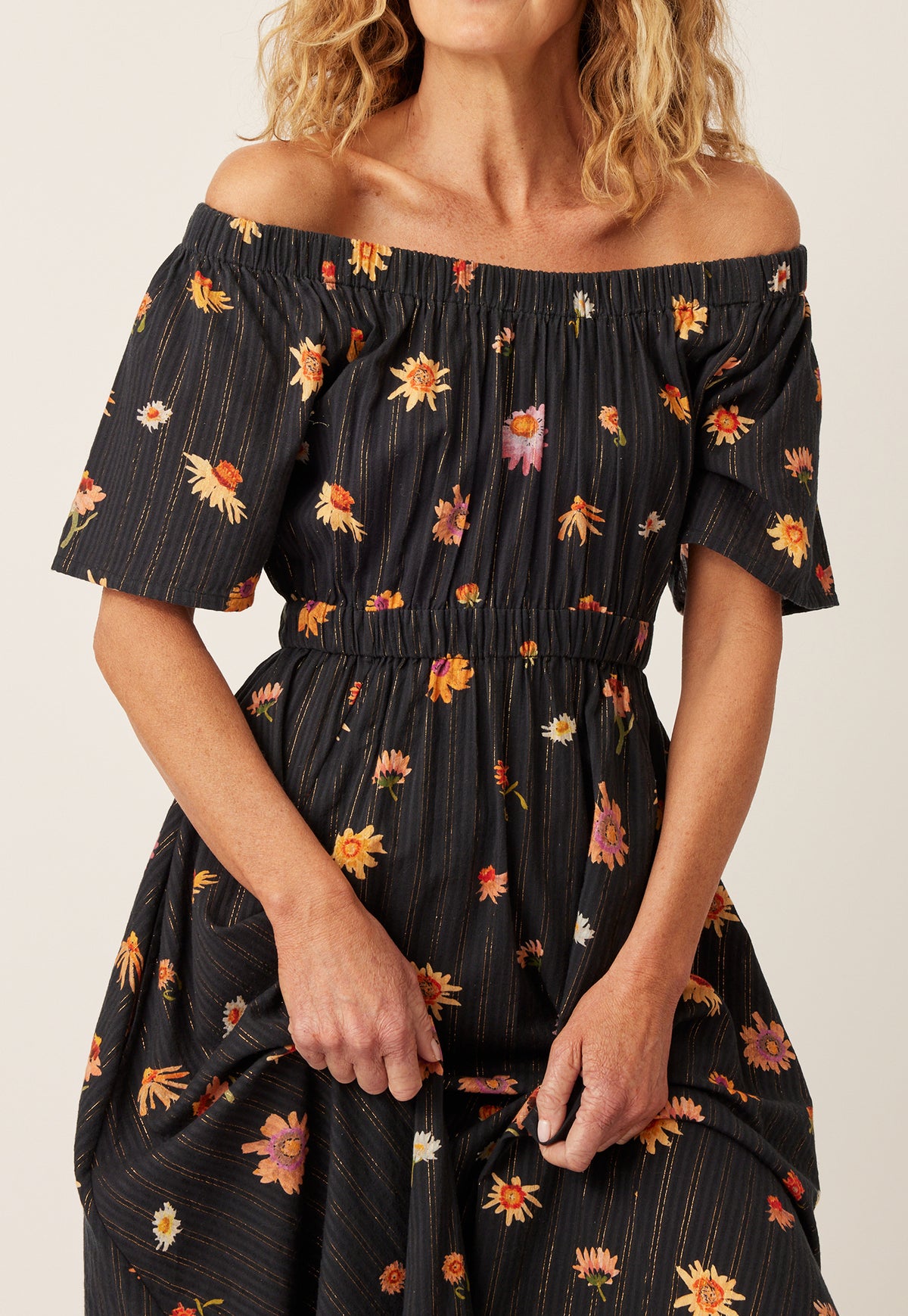 Daphne Dress - Paper Daisy Black