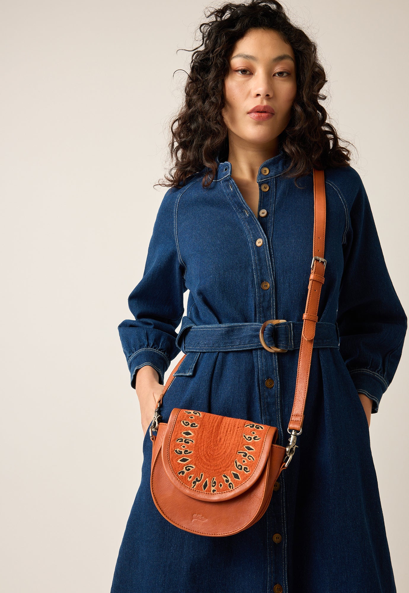 Jessie Crossbody - Ochre Pattern SAM/SEC