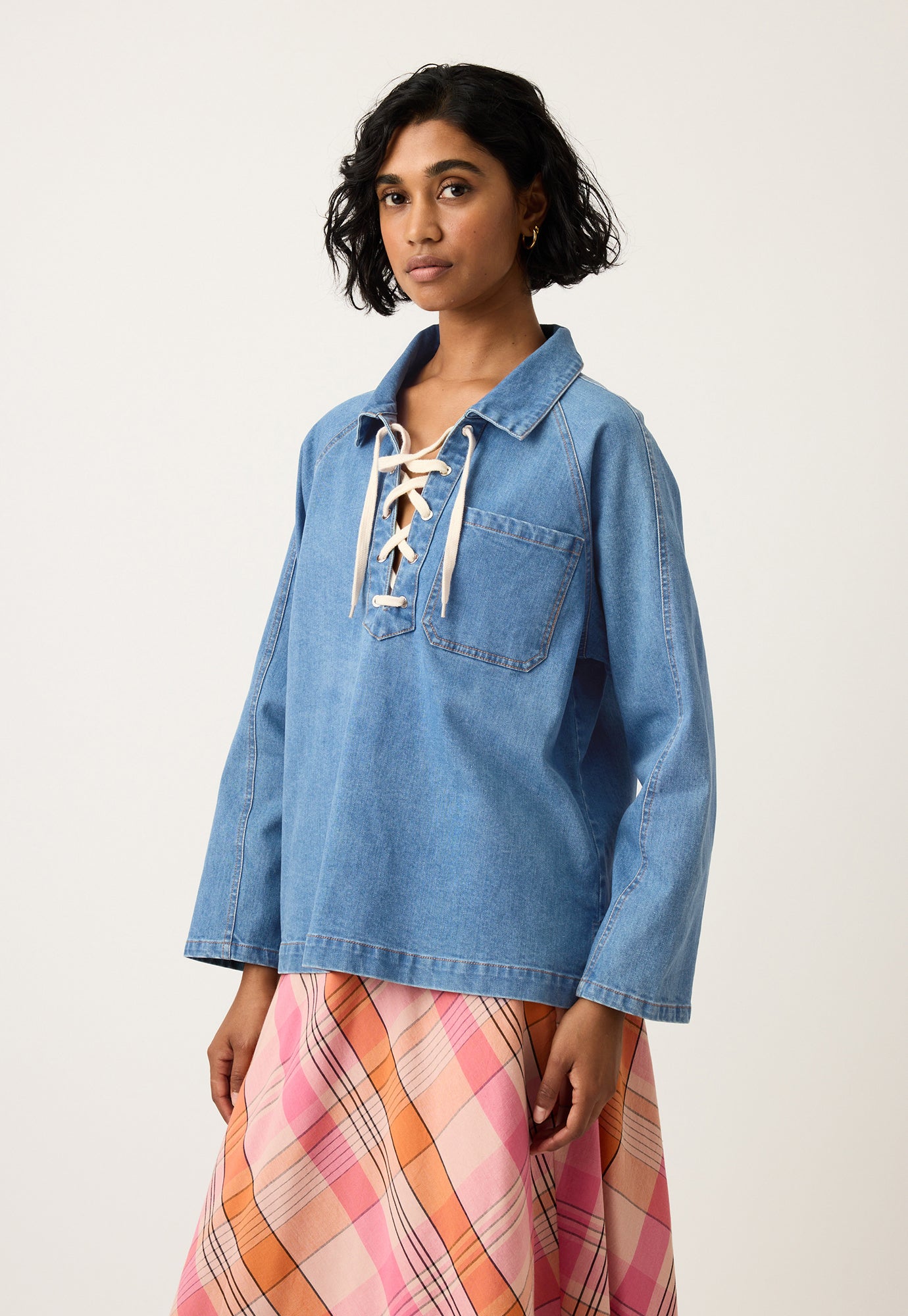 Piper Lace-up Top