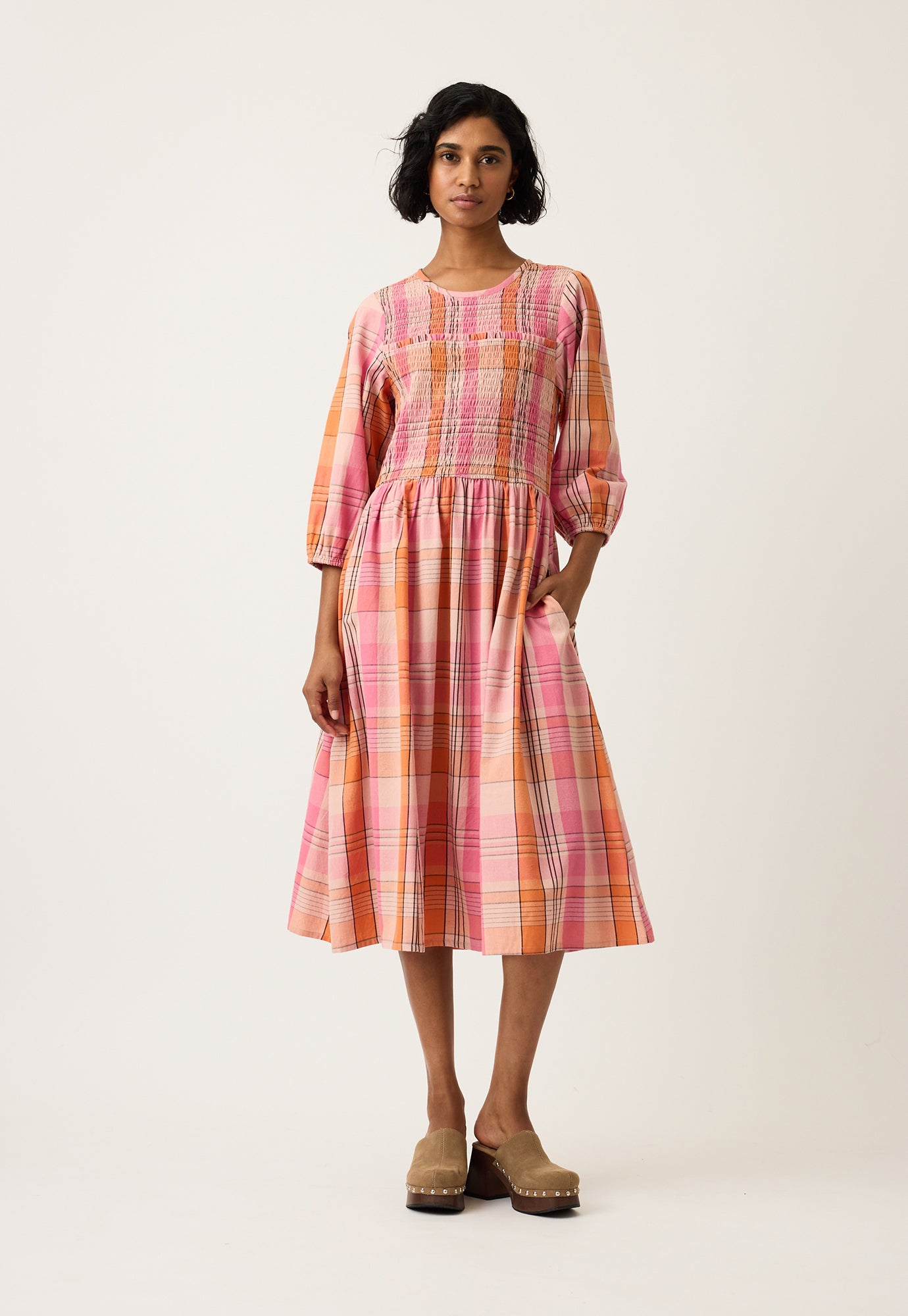 Nora Shirred Dress