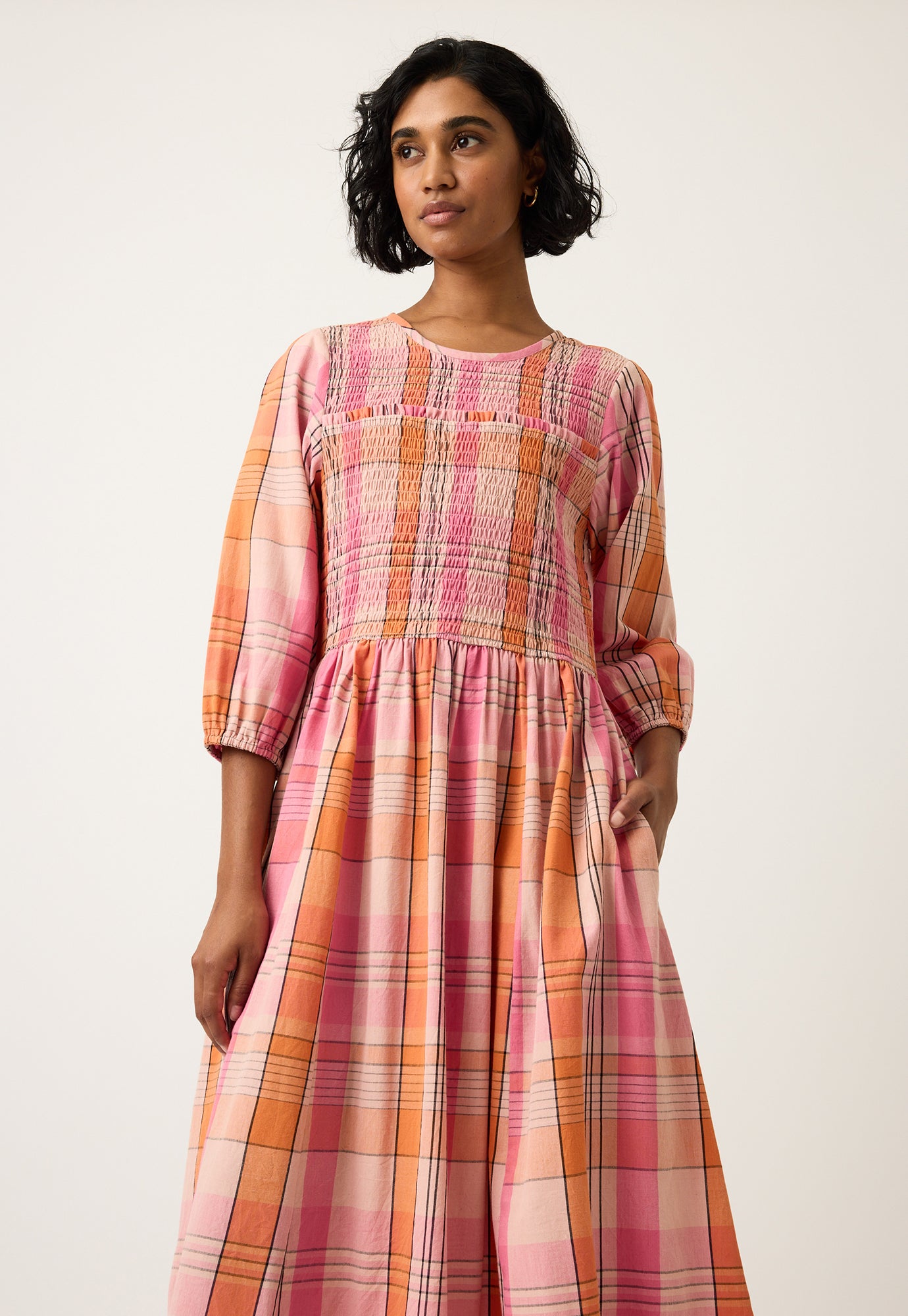 Nora Shirred Dress
