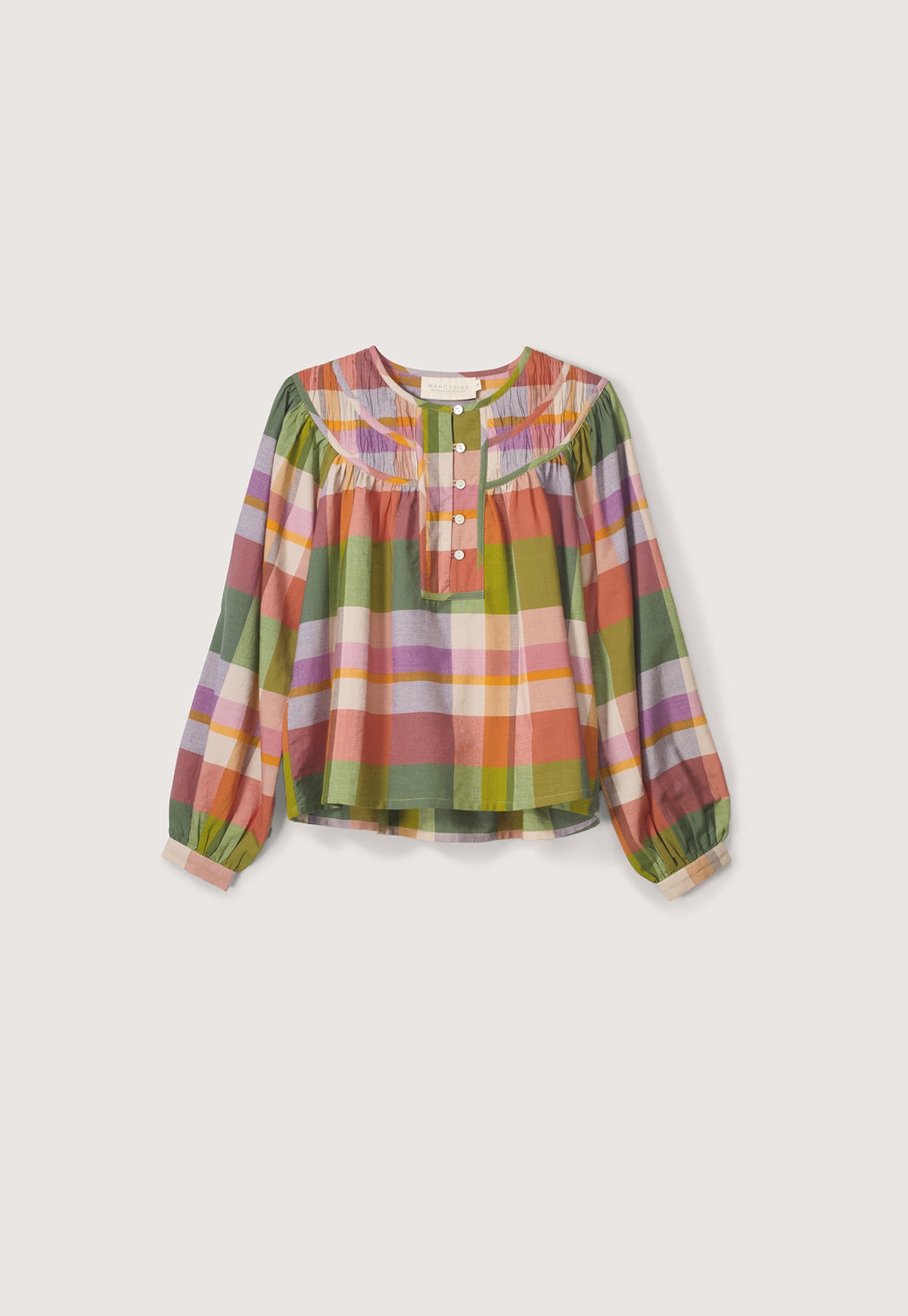 Maris Piped Blouse - Spice Check