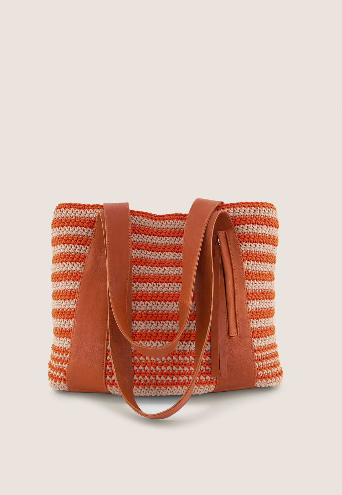 Granada Tote - Crochet Stripe