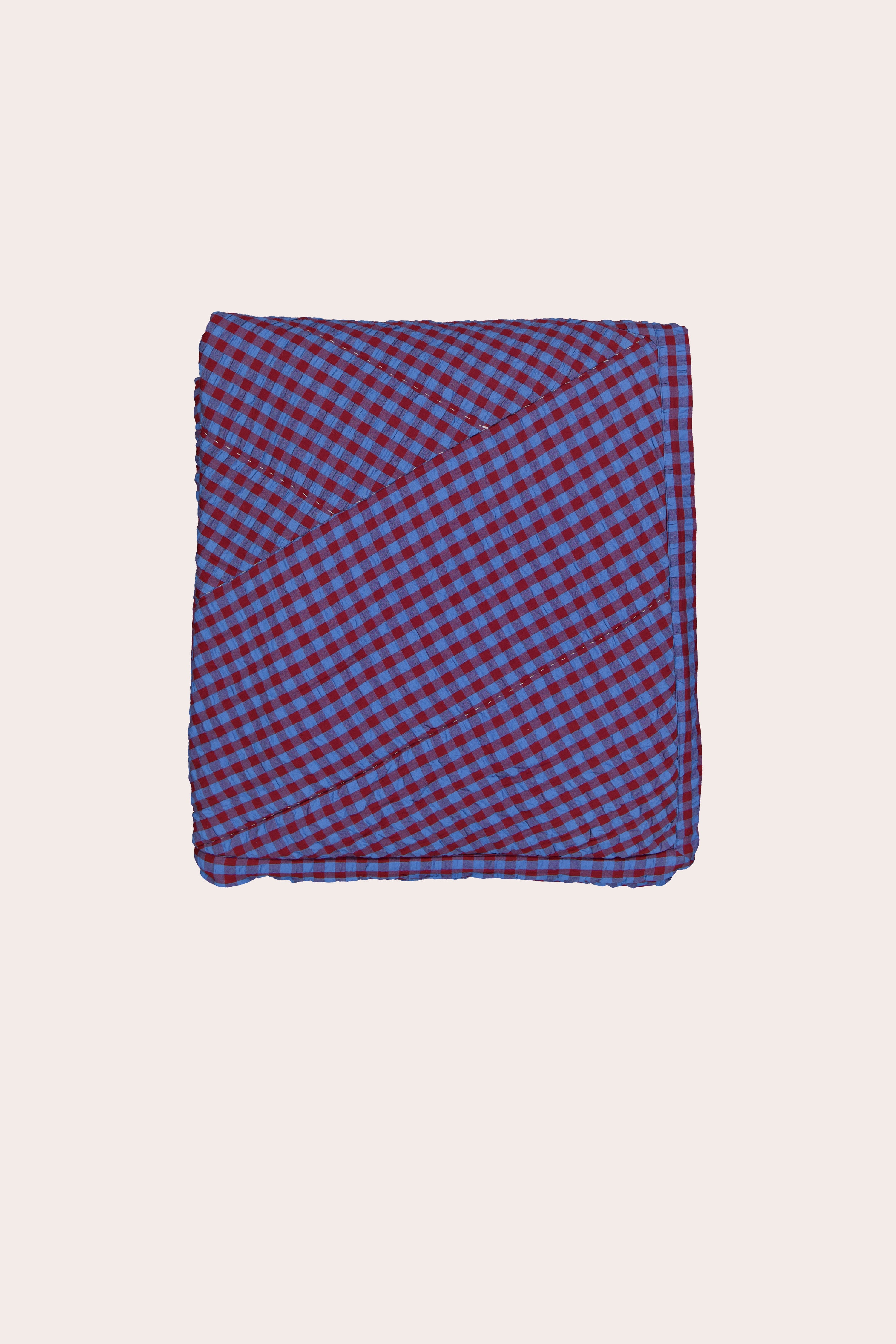 Remnant Kantha Quilt - Dusk Check