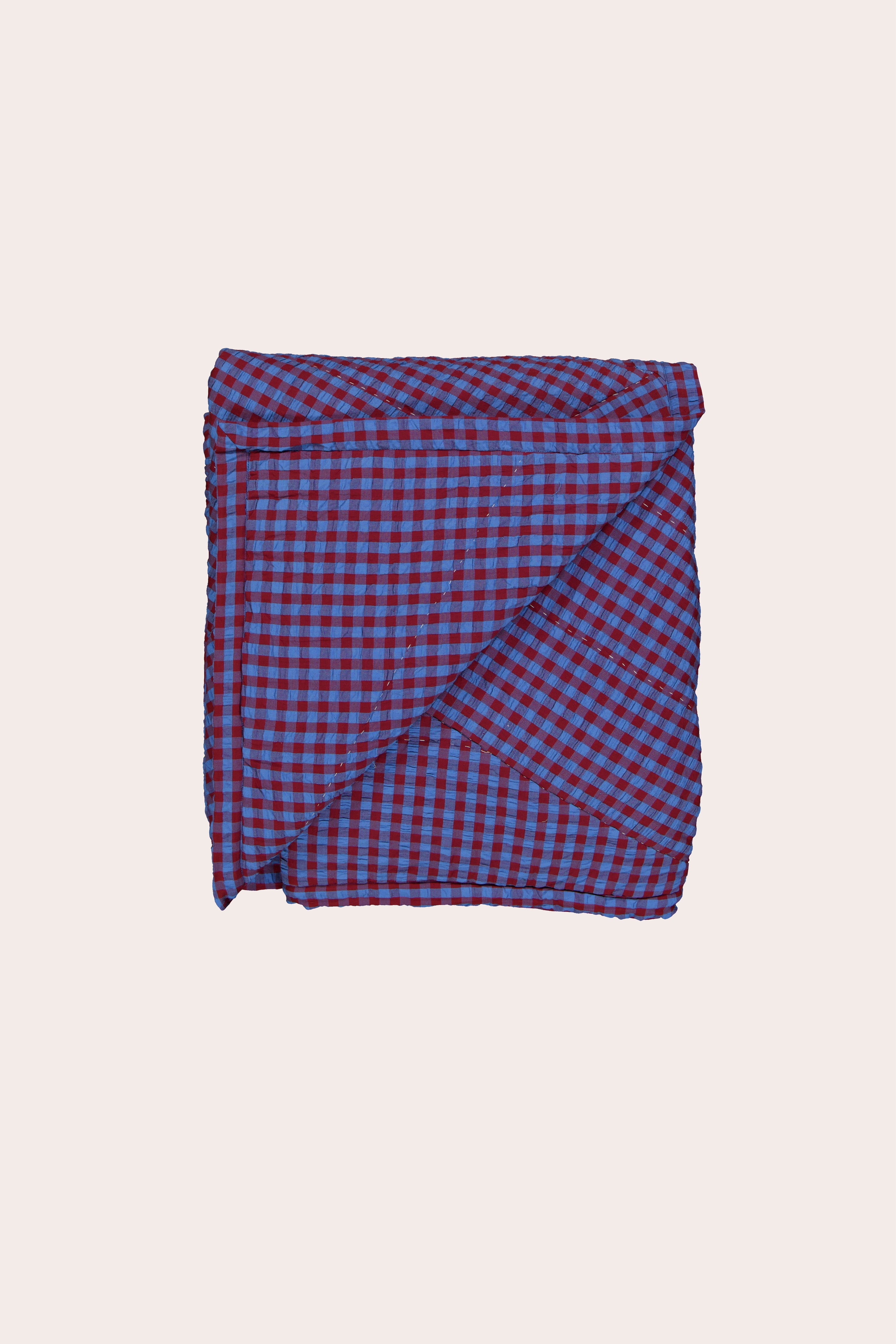 Remnant Kantha Quilt - Dusk Check