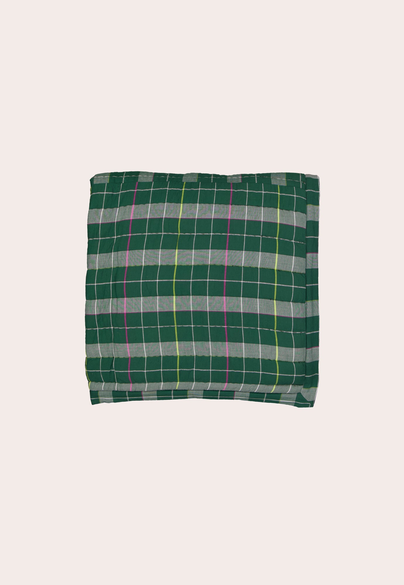 Remnant Kantha Quilt - Fern Check