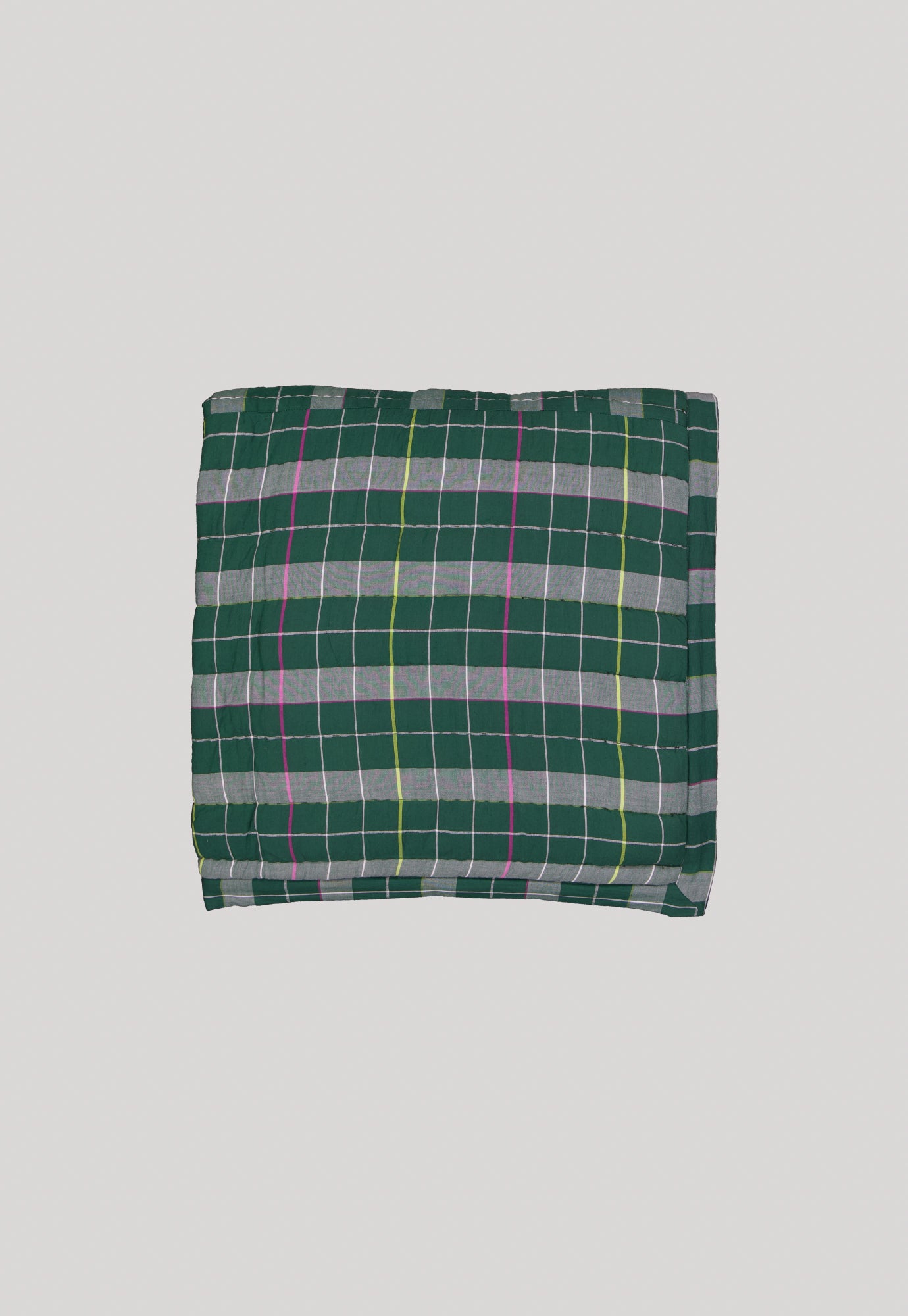 Remnant Kantha Quilt - Fern Check