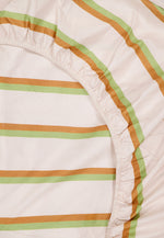Organic Cotton Fitted Sheet - Cream Stripe