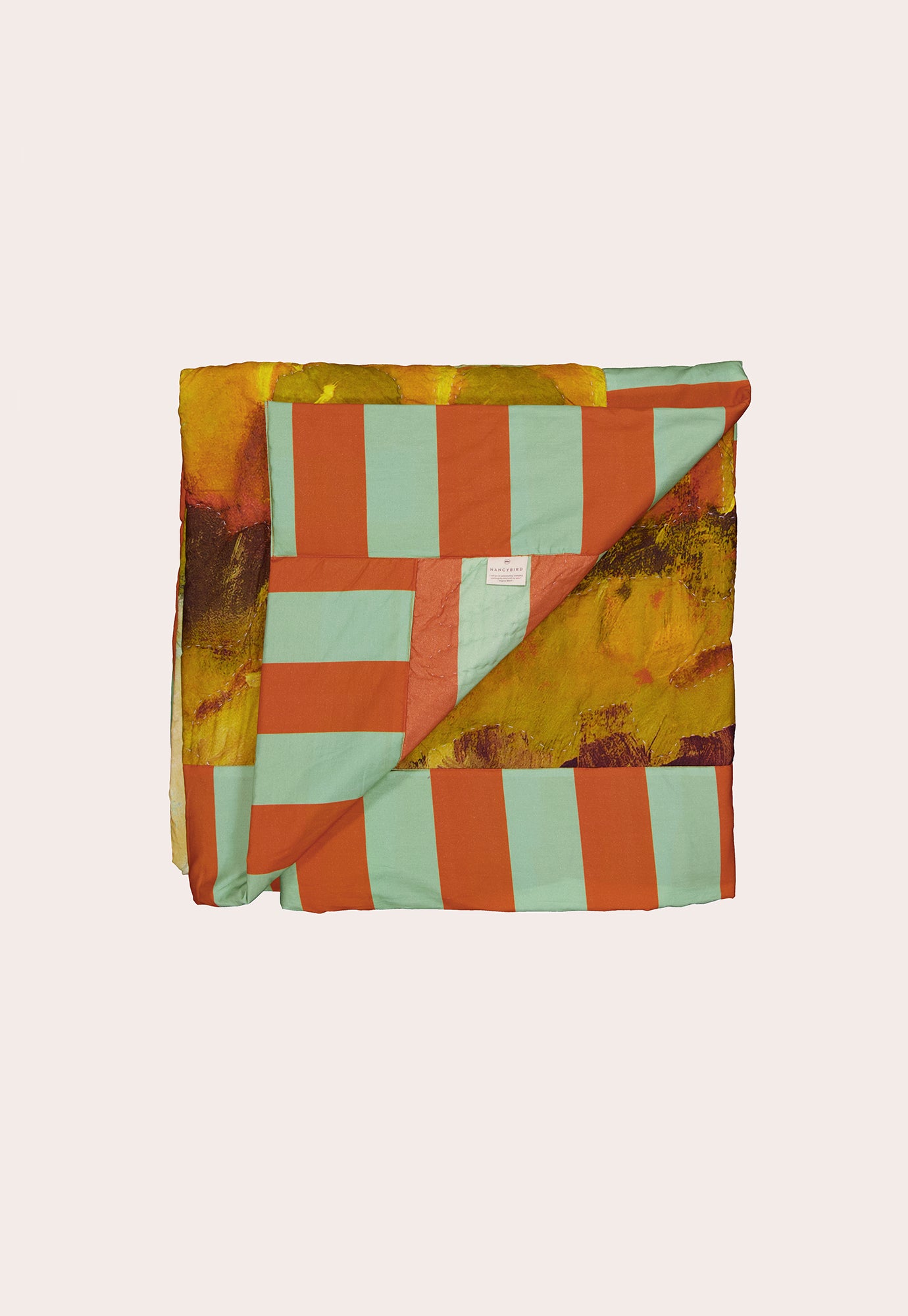 Organic Cotton Kantha Quilt - Cloud Sky