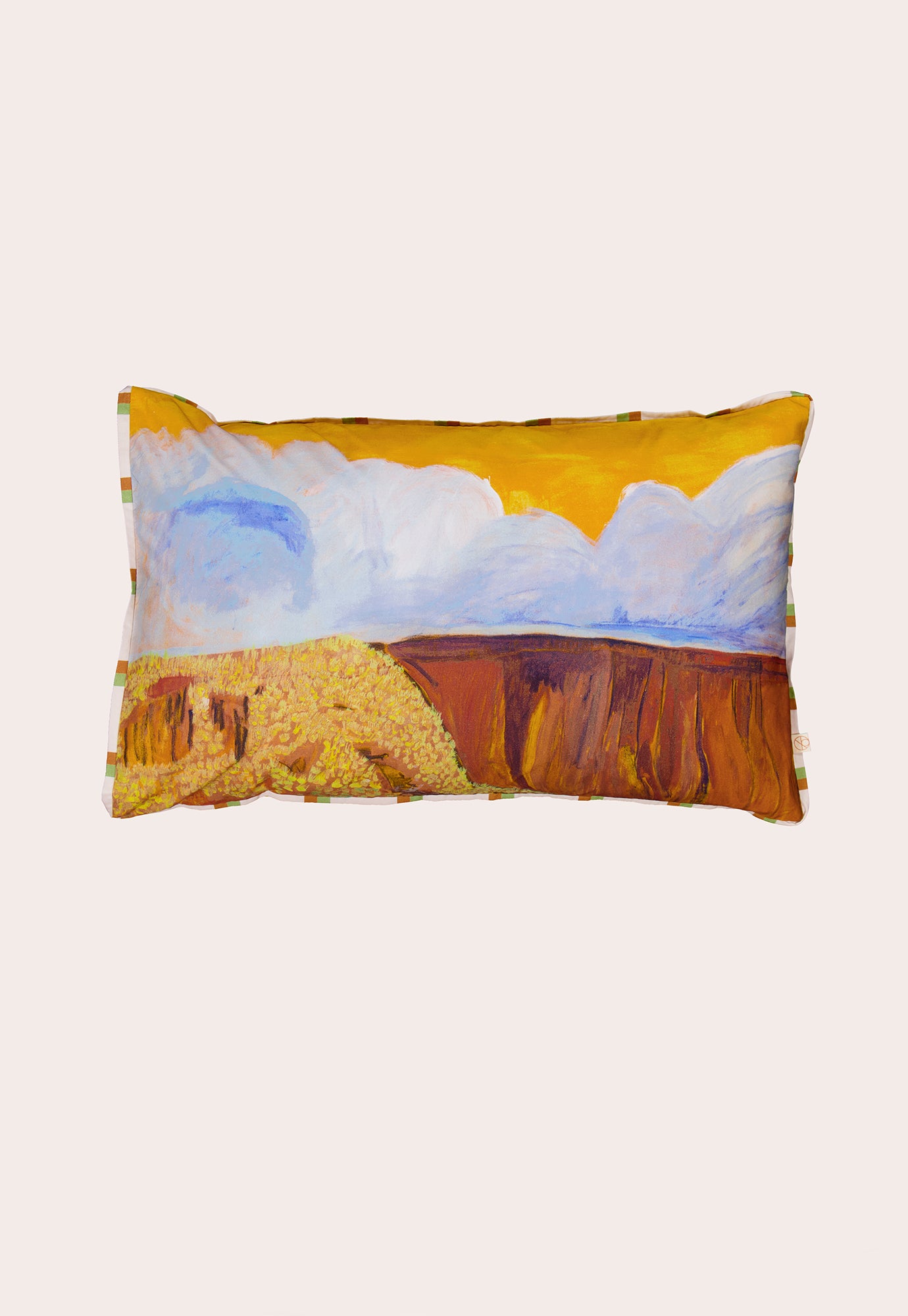 Organic Cotton Pillowcase - Yellow Sky