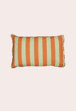 Organic Cotton Pillowcase - Orange Aqua Stripe