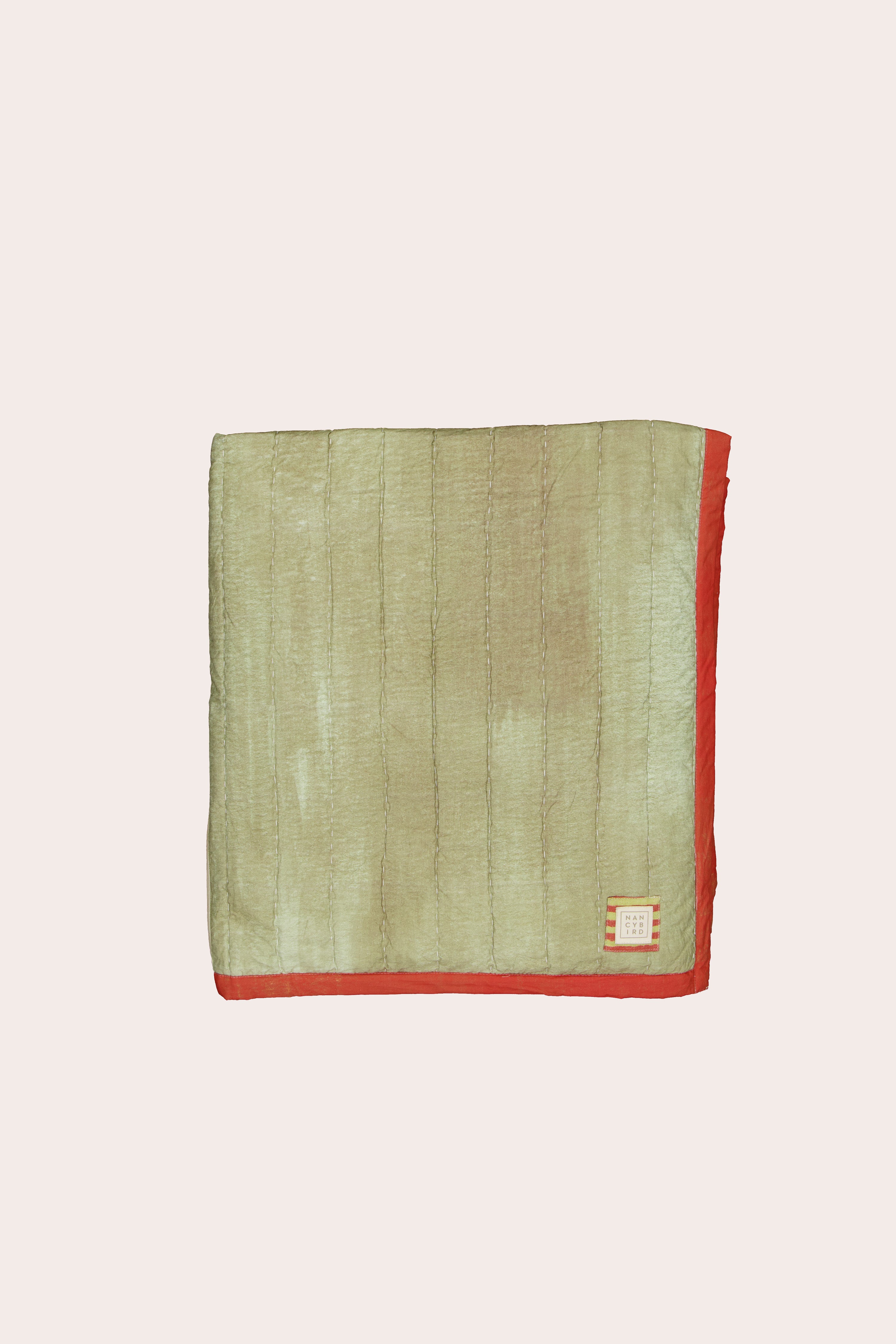 Organic Cotton Kantha Quilt - Painted Patchwork