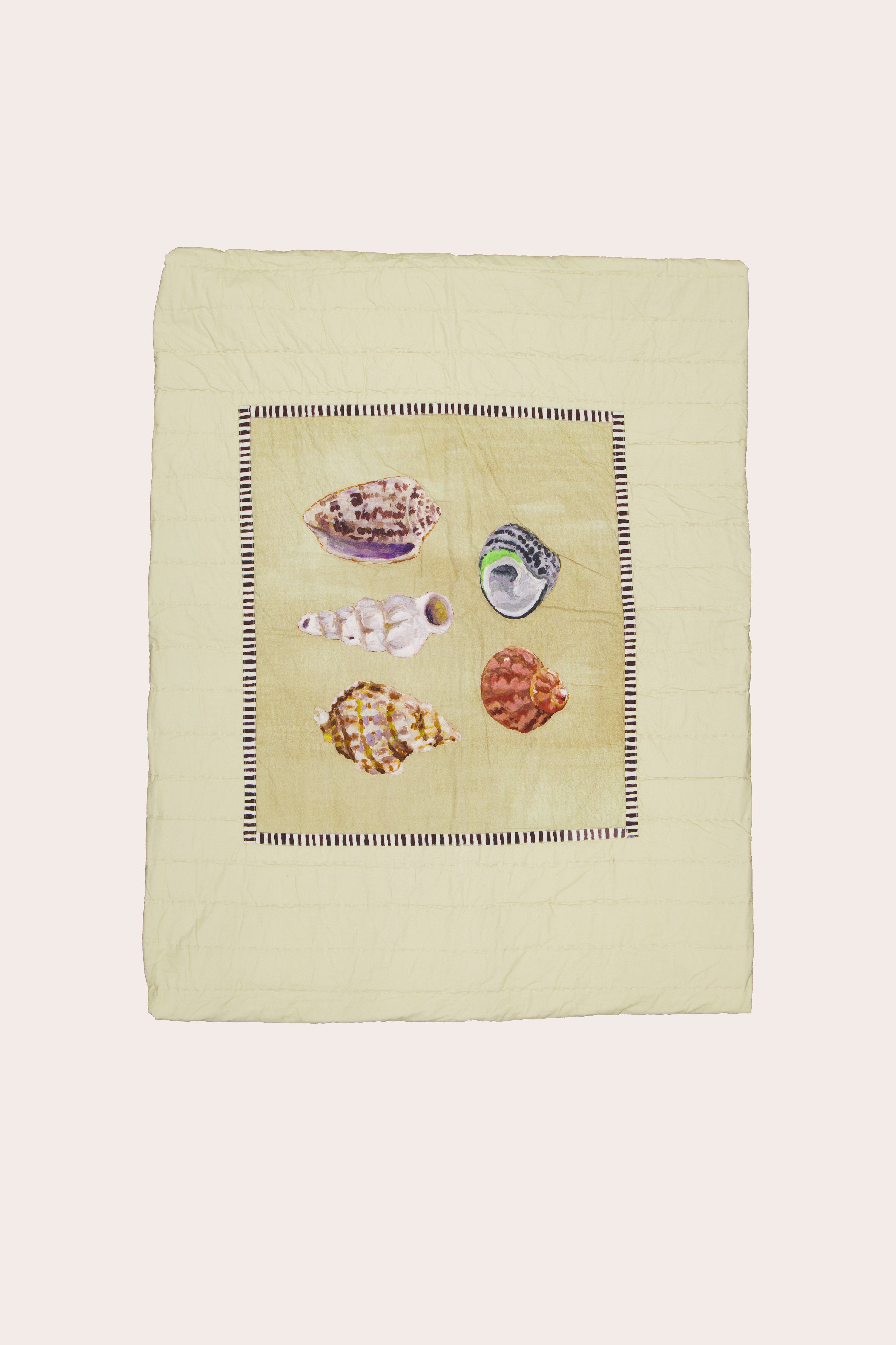 Organic Cotton Kantha Quilt - Shells