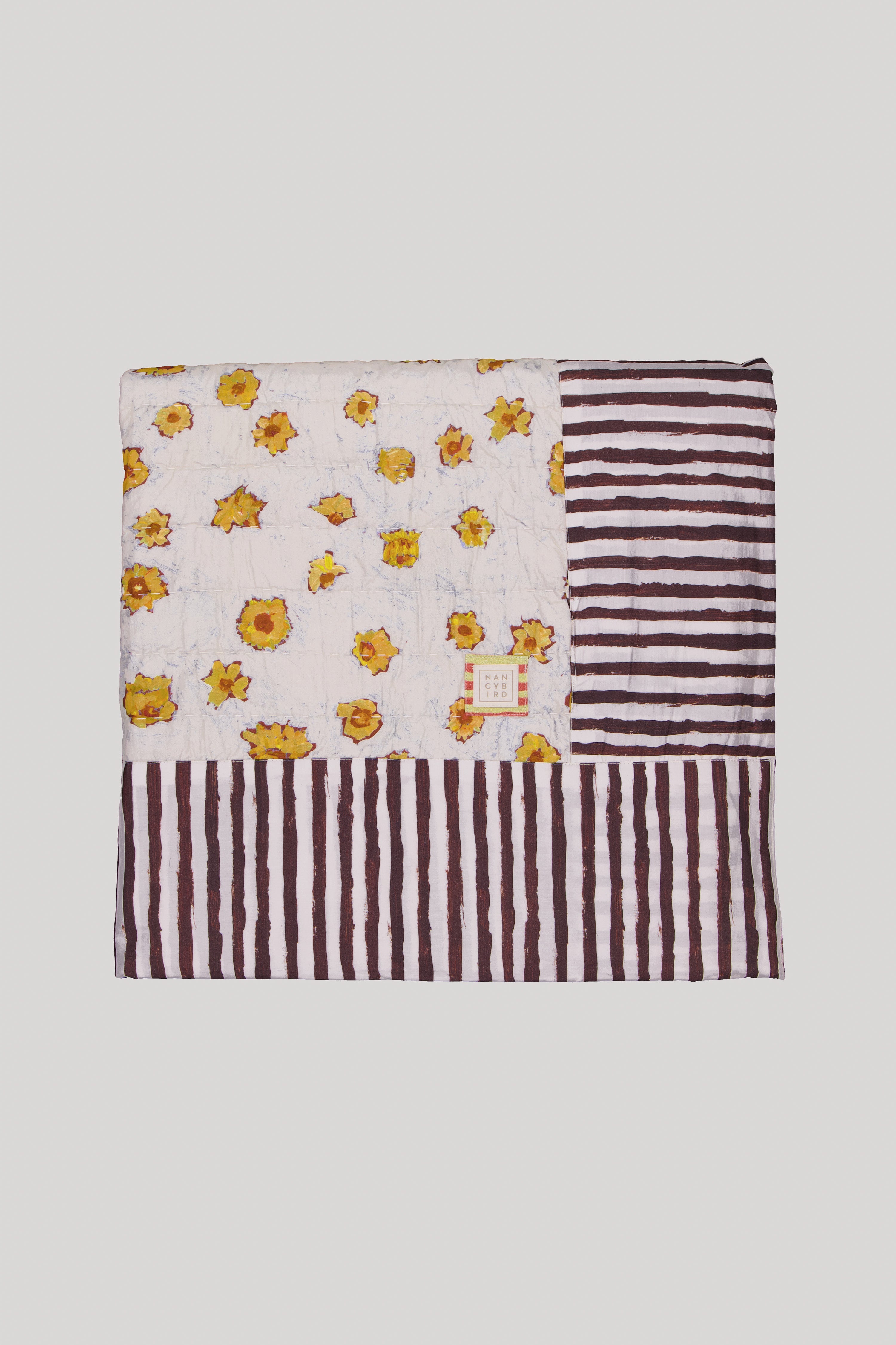 Organic Cotton Kantha Quilt - Beach Landscape