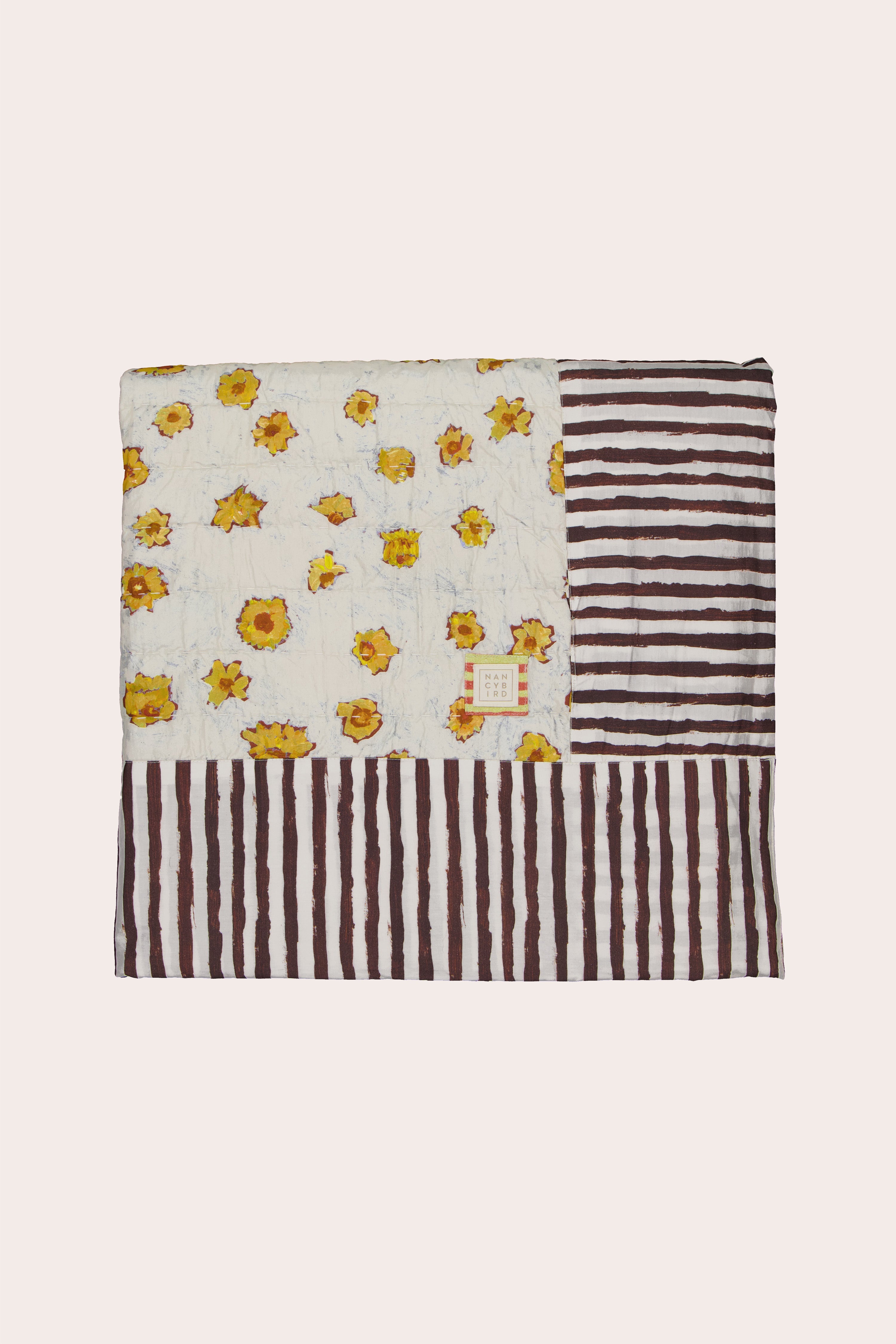 Organic Cotton Kantha Quilt - Beach Landscape