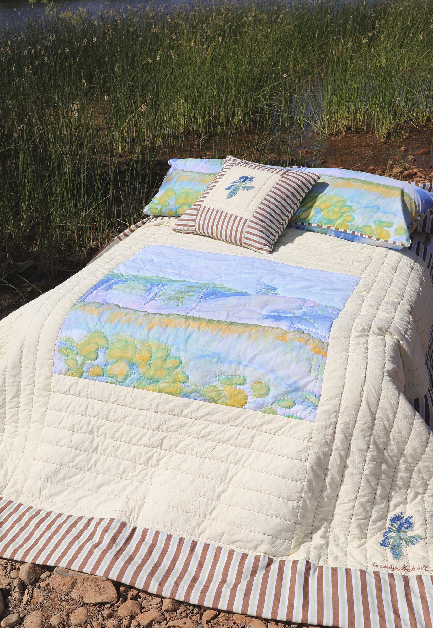Organic Cotton Kantha Quilt