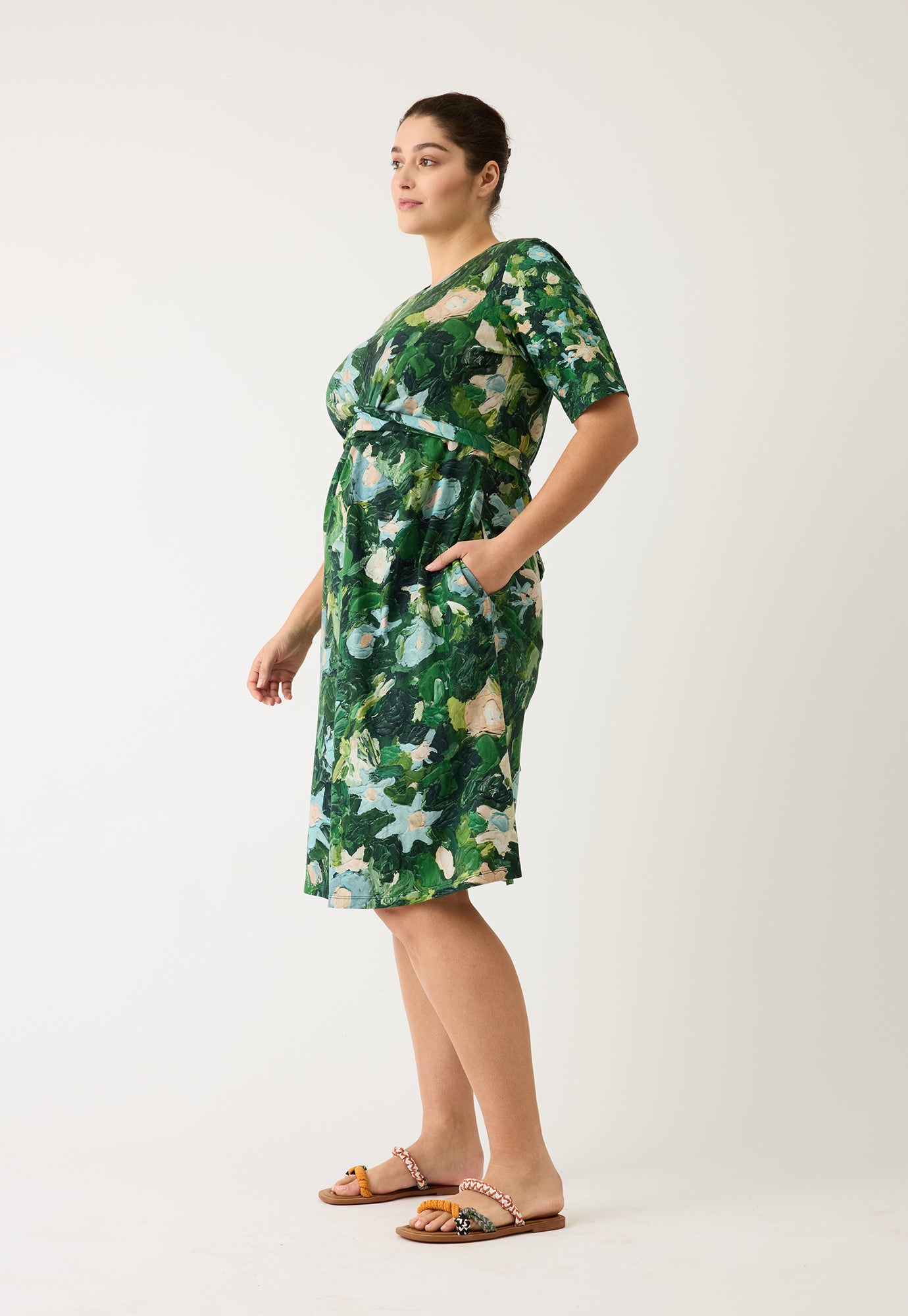 Terra Short Sleeve Wrap Dress