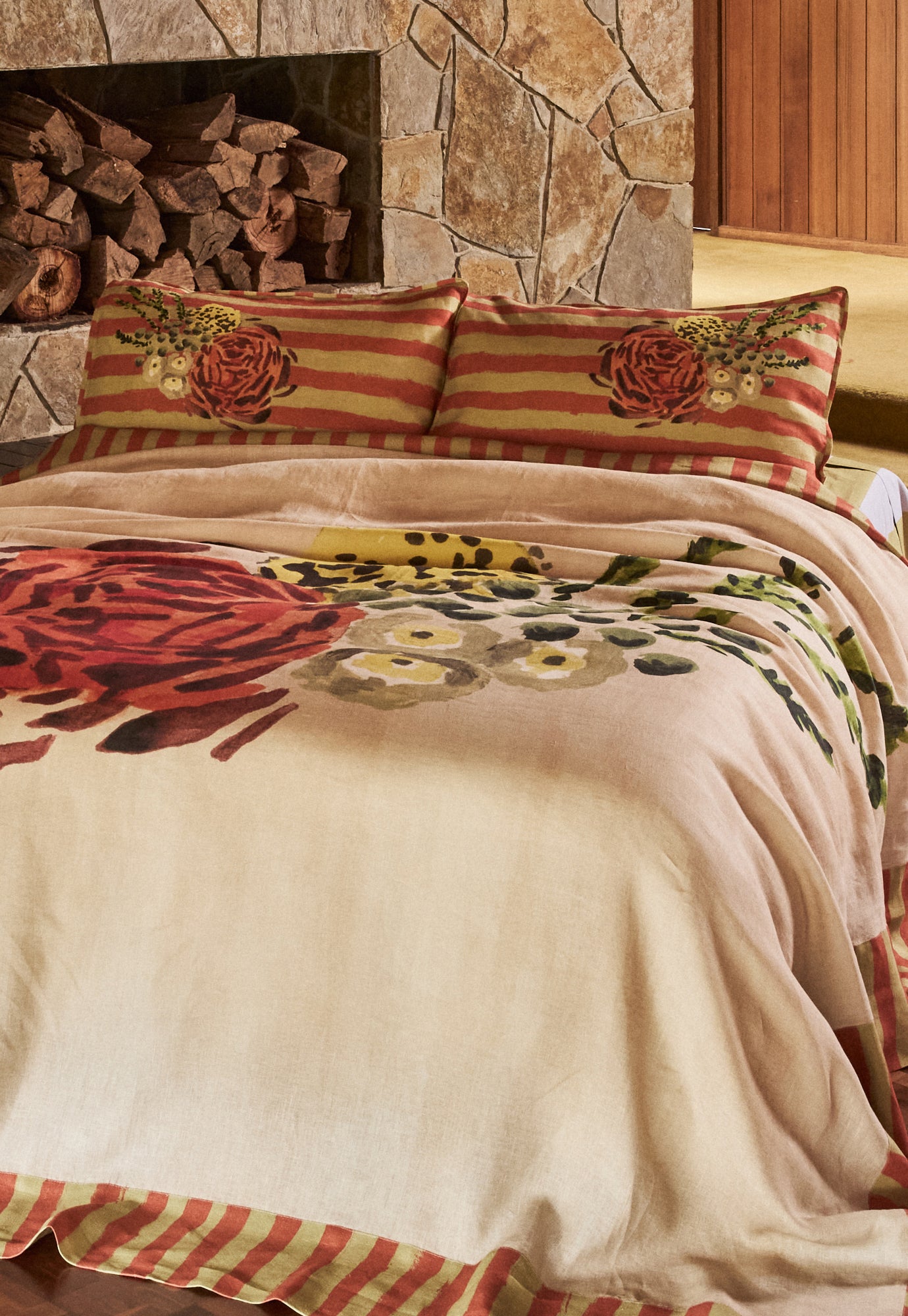 Linen Bed Cover - Posy Linen