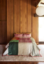 Organic Cotton Kantha Quilt - Painted Patchwork