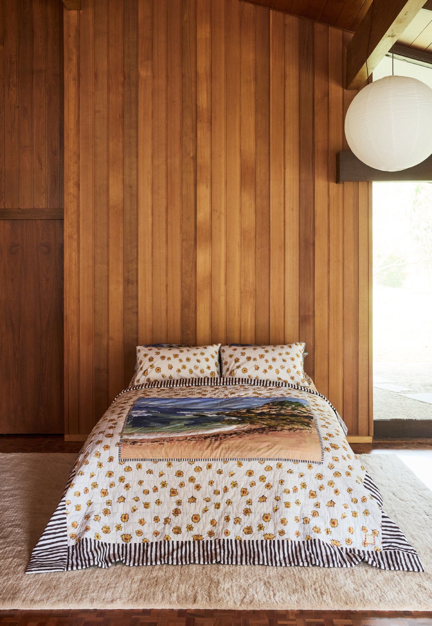 Organic Cotton Pillowcase - Paper Daisy