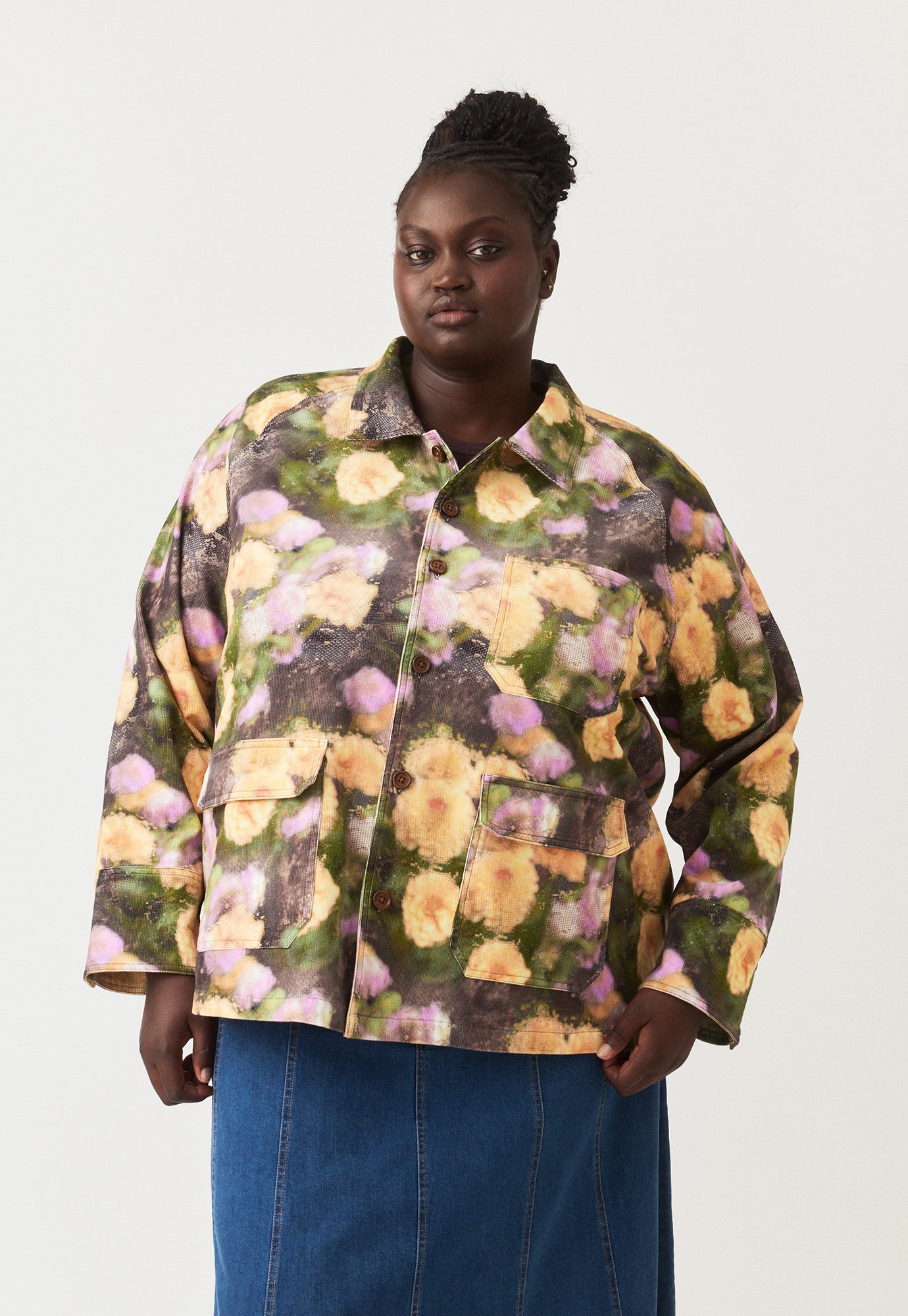 美品☆プラダ CLOQUET FLOWER JACKET ジャガード ブルゾン Elsie Jacket